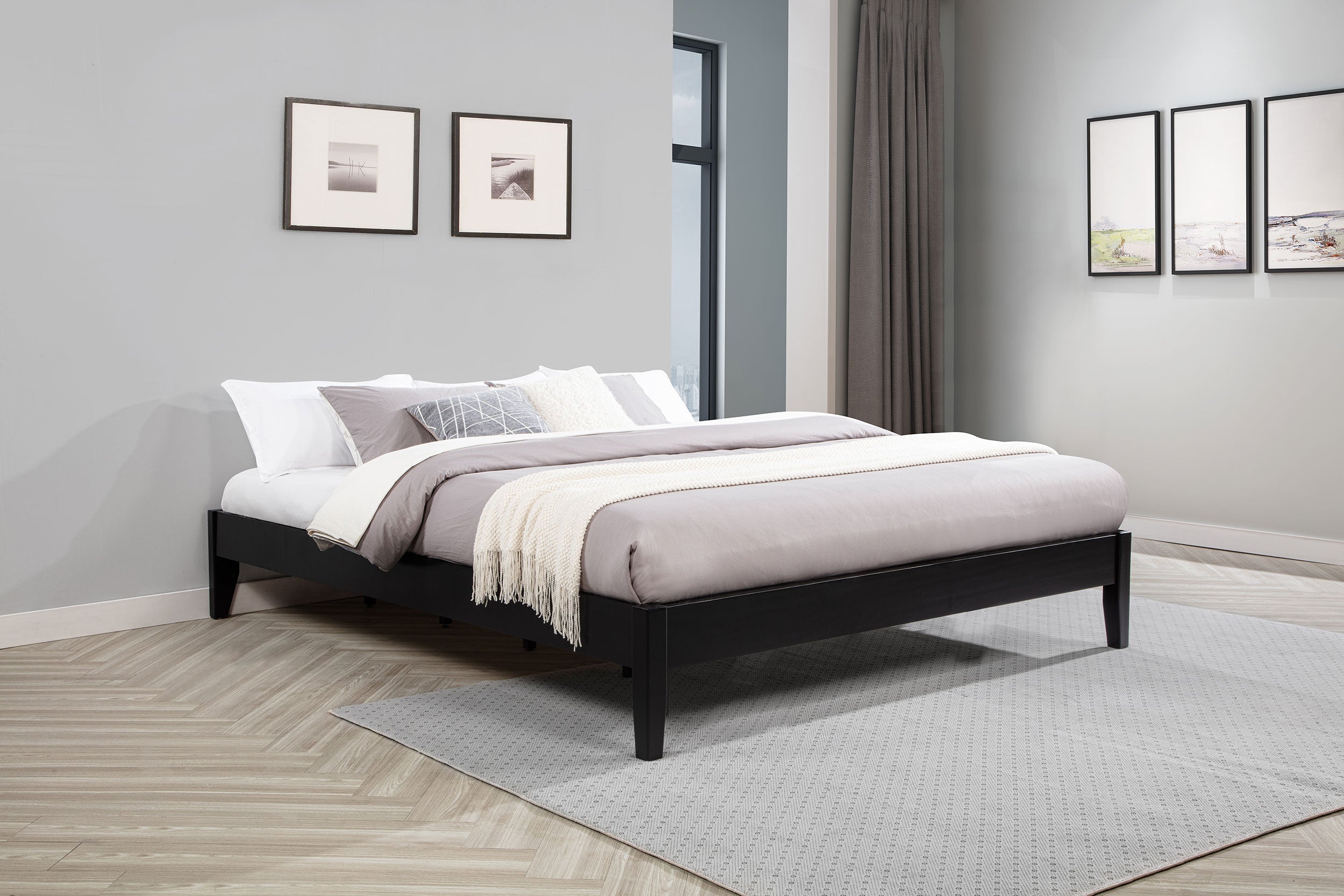 Hounslow Eastern King Universal Platform Bed Black — view 2