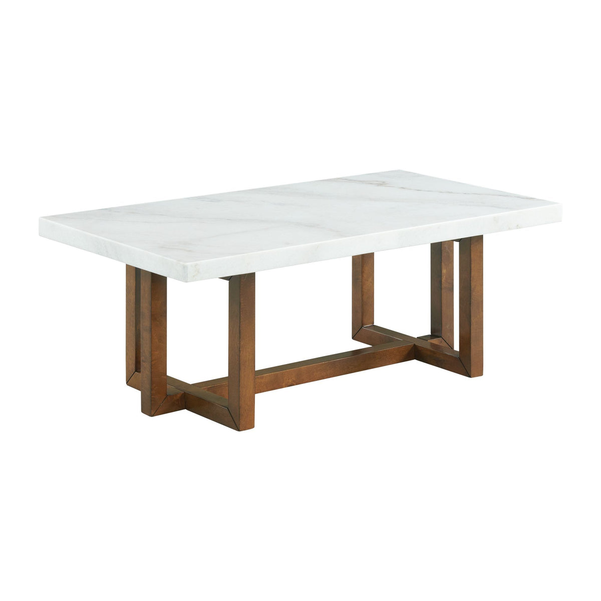 Morris 2 Piece Occasional Marble Table Set in White by Elements International, view 6