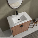 Modern Bathroom Vanity With Top Sink, Engineered Wood Storage Cabinet