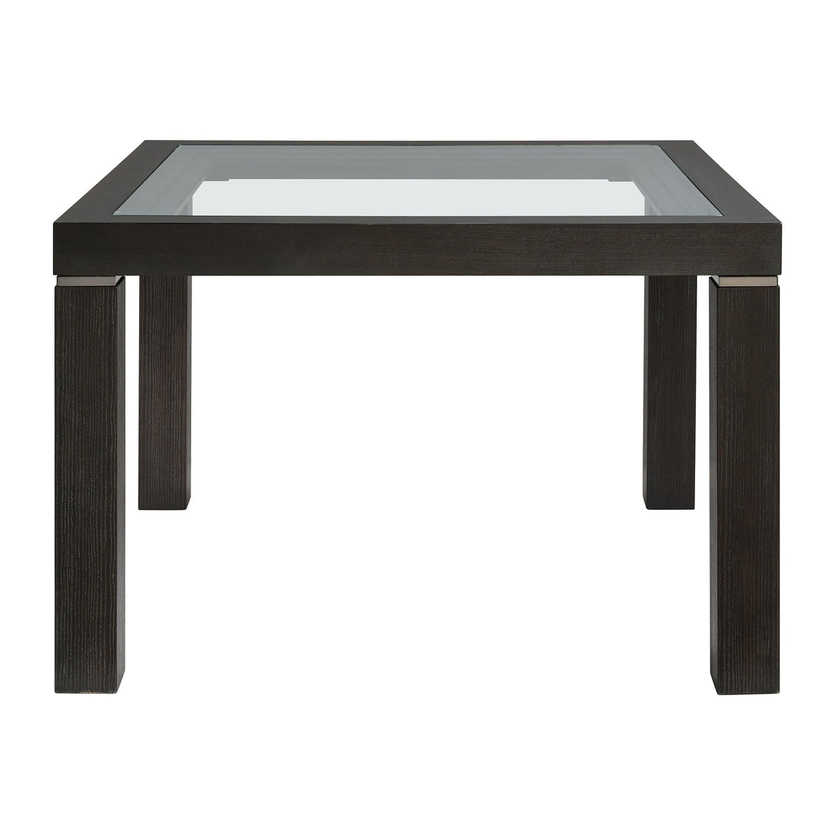 Elodie Counter Table With Glass in Charcoal by Elements International, view 6