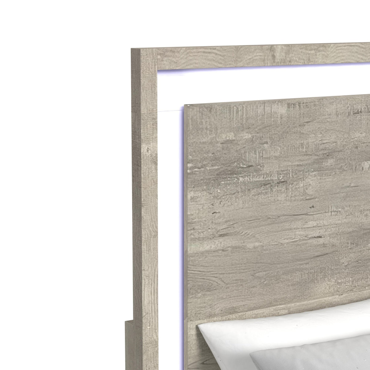 San Matteo Bed With LED in Gray by Elements International, view 3