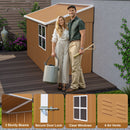 Weatherproof Storage Shed With Double Doors And Ventilation