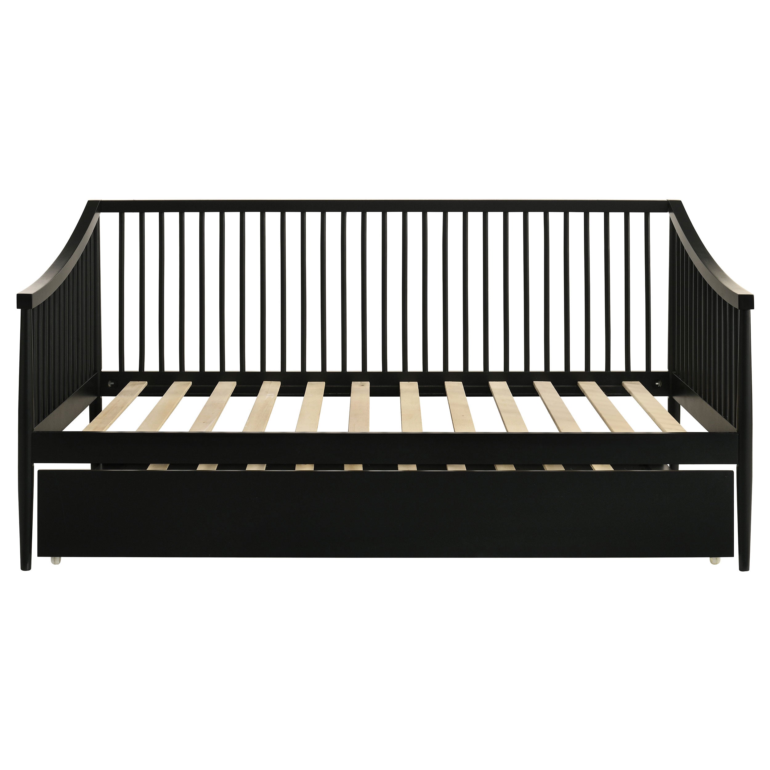 Delgado Windsor Twin Wood Daybed with Trundle Black — view 4