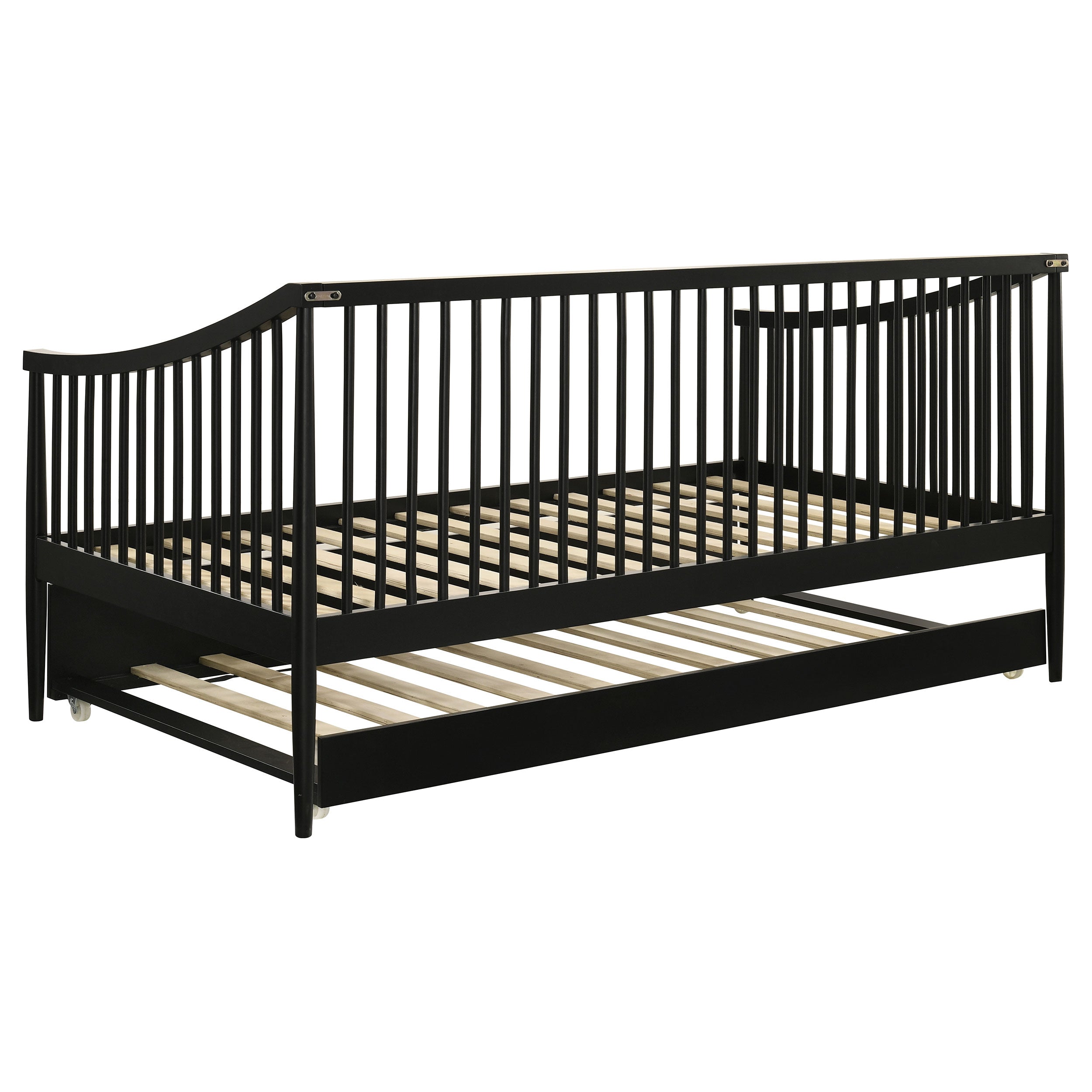 Delgado Windsor Twin Wood Daybed with Trundle Black — view 5