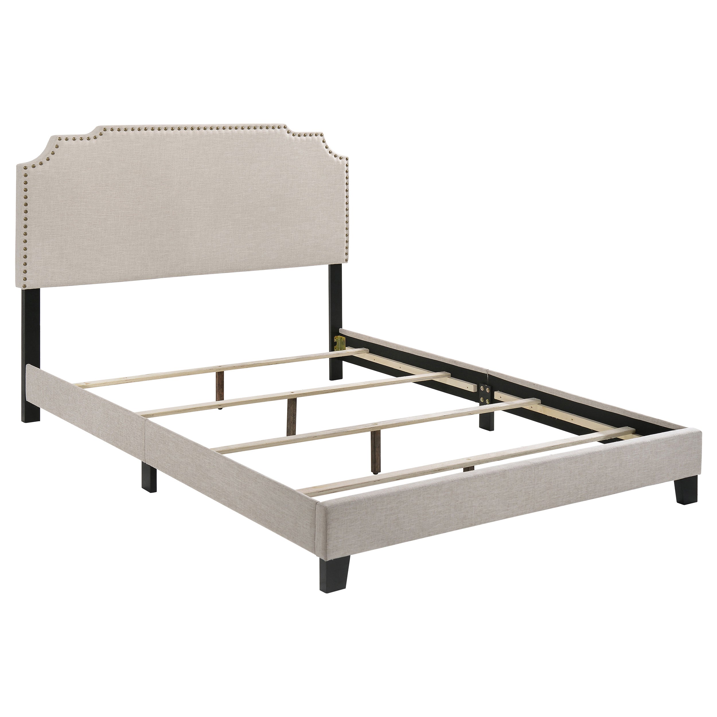 Tamarac Upholstered Full Panel Bed Beige — view 1