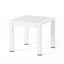 Cape Coral - Contemporary Side Table With Frosted Glass Top