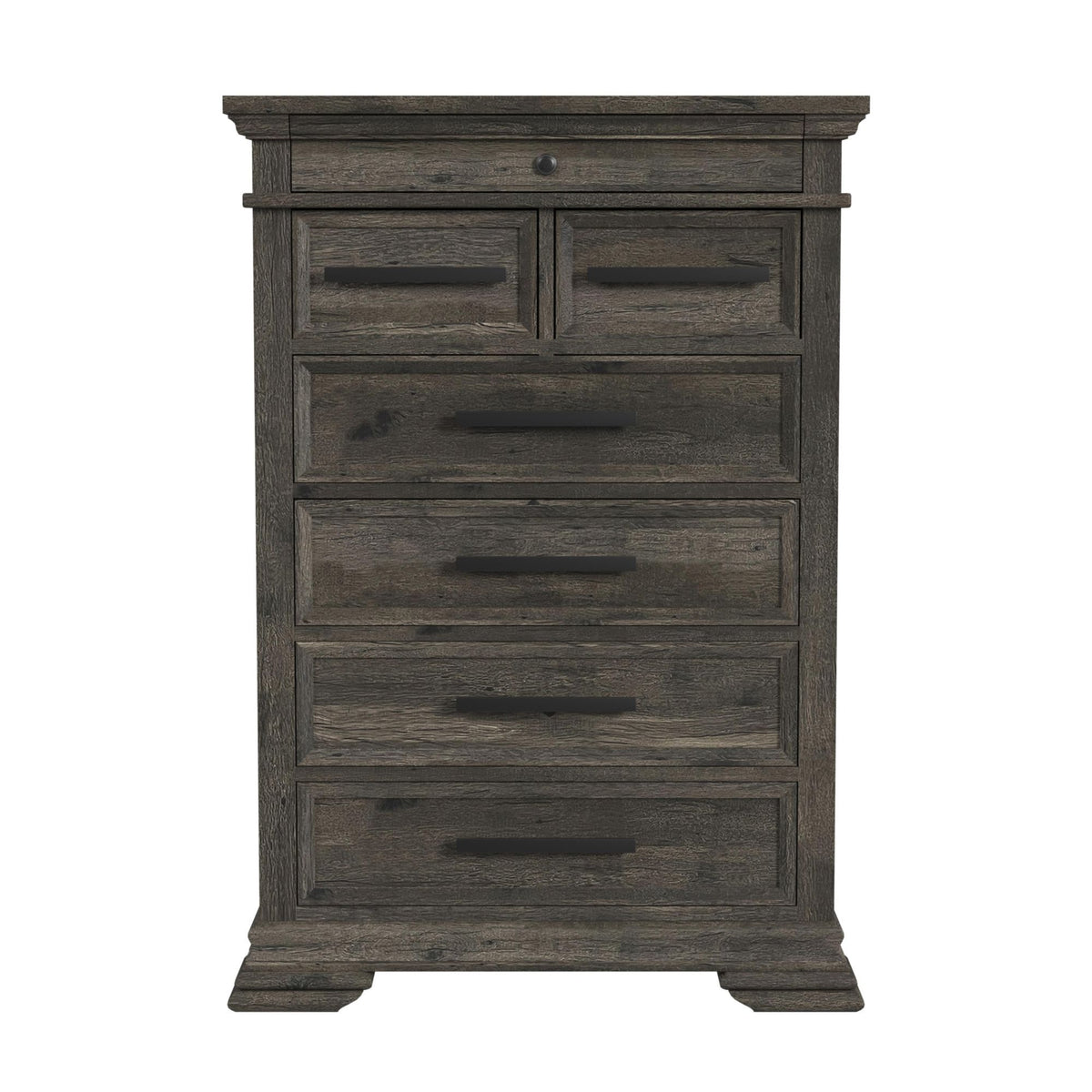 Park Ridge 6-Drawer Chest in Charcoal by Elements International, view 2