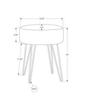 Ottoman, Pouf, Footrest, Foot Stool, Round Gold Metal Legs, Contemporary, Modern