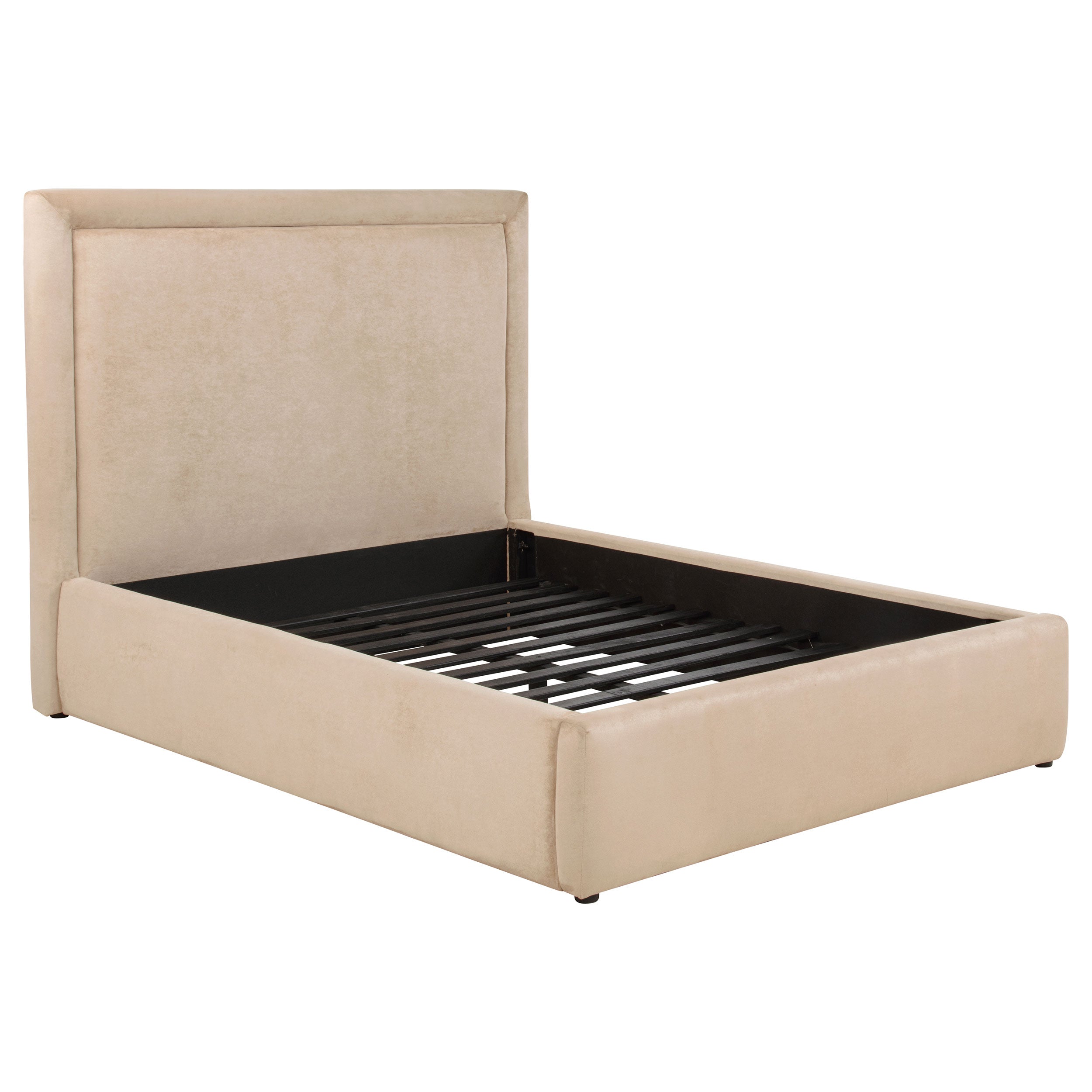 Lawson 54-inch Upholstered Full Platform Bed Light Saddle — view 1