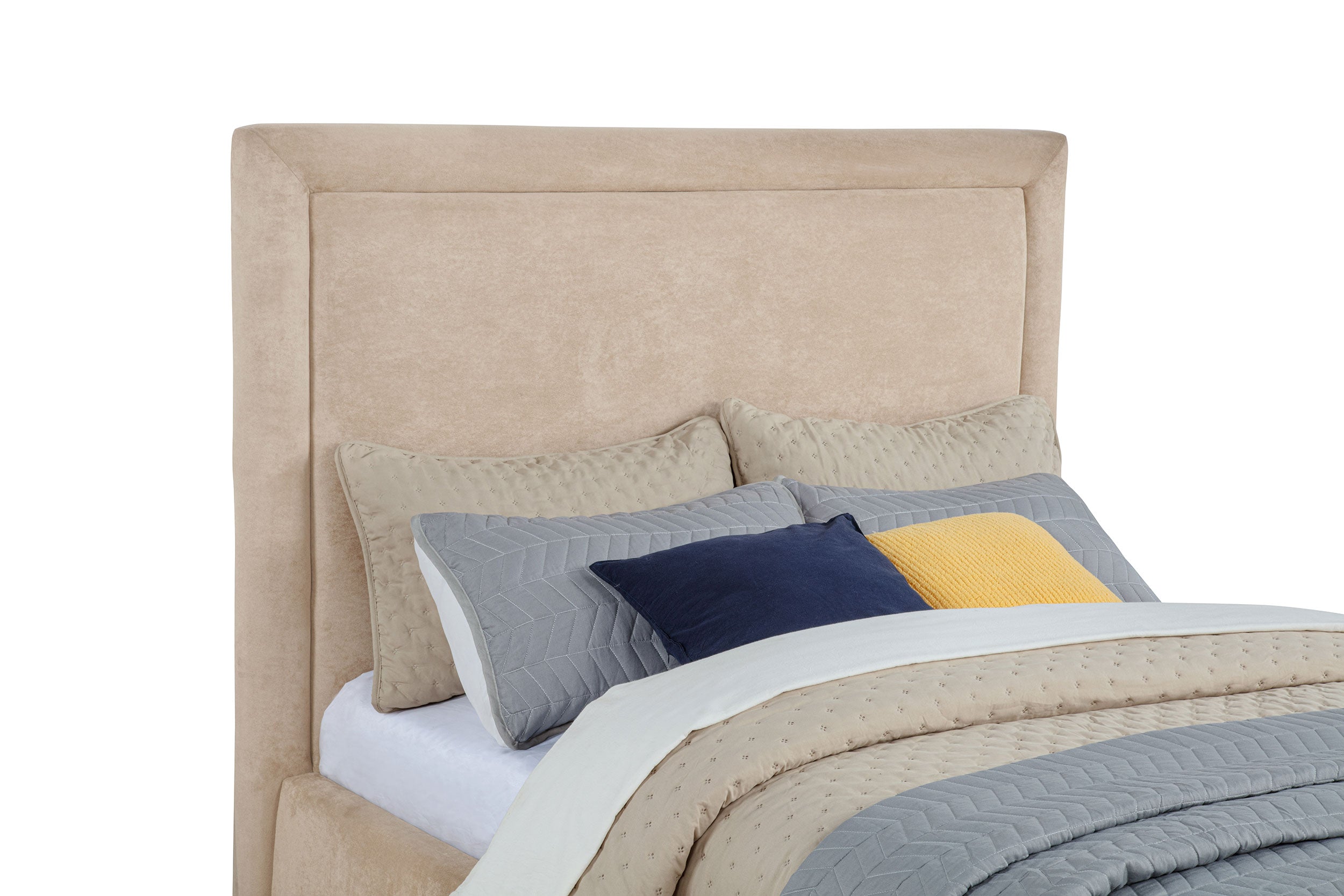 Lawson 54-inch Upholstered Full Platform Bed Light Saddle — view 7