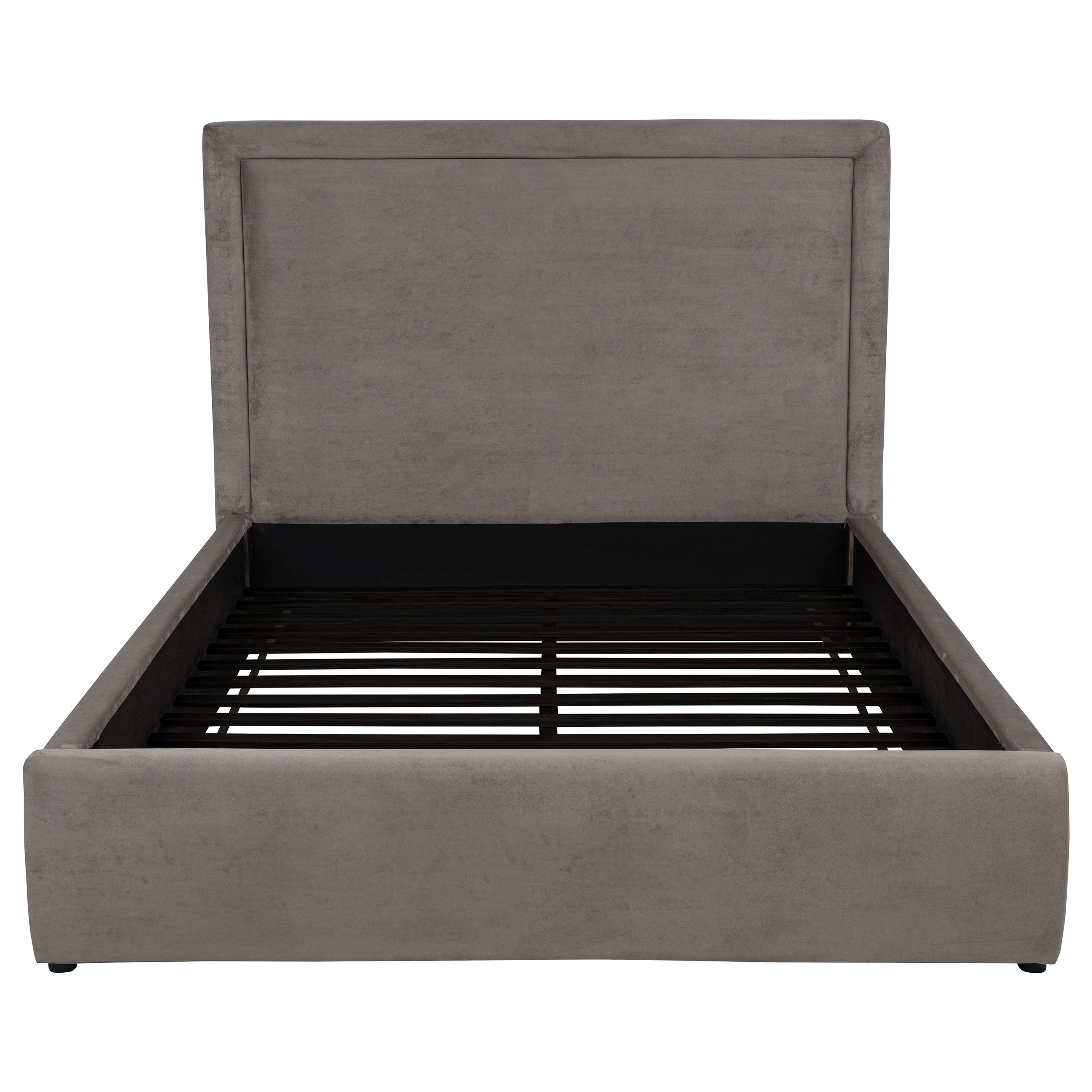 Lawson 54-inch Upholstered Queen Platform Bed Mushroom — view 4