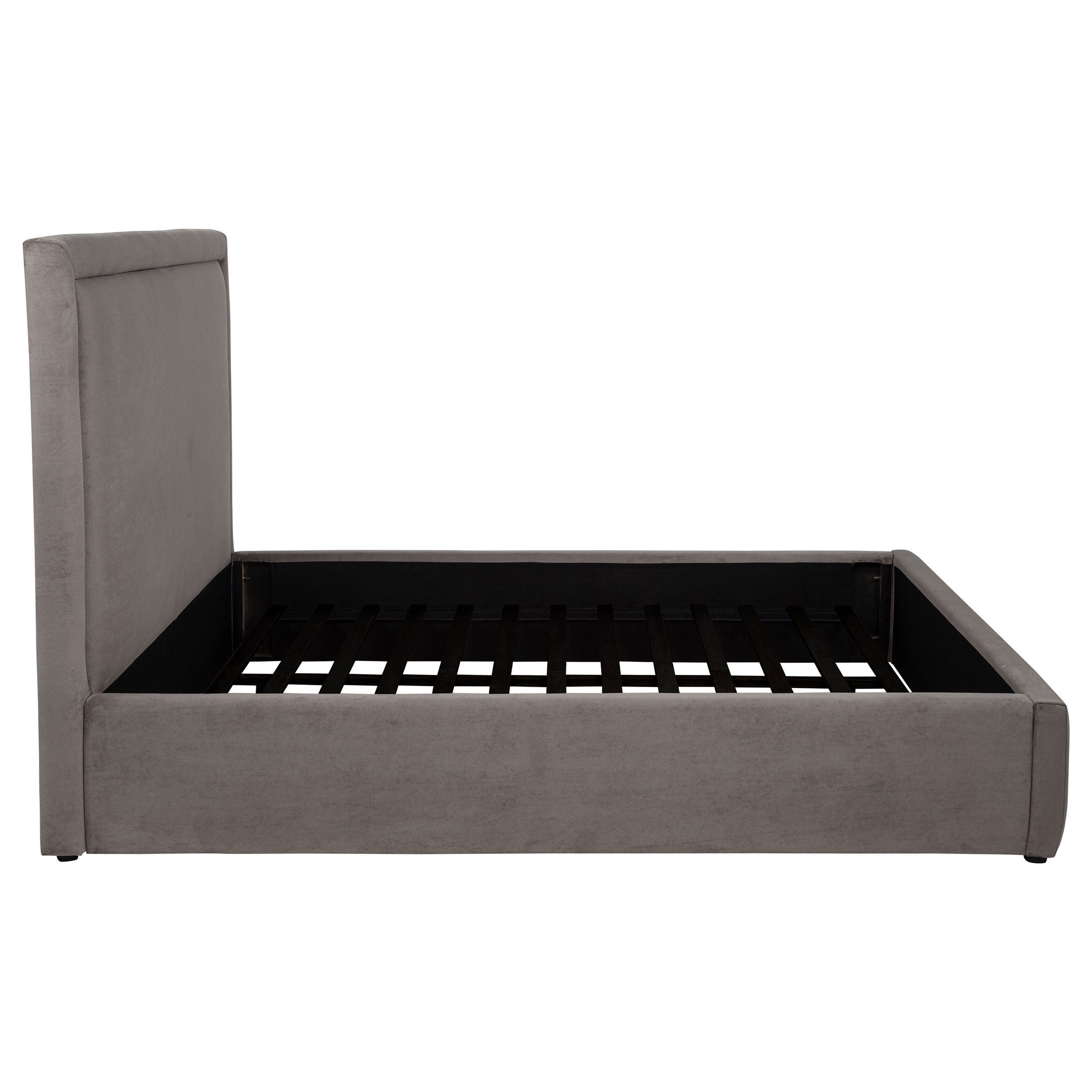 Lawson 54-inch Upholstered Queen Platform Bed Mushroom — view 6