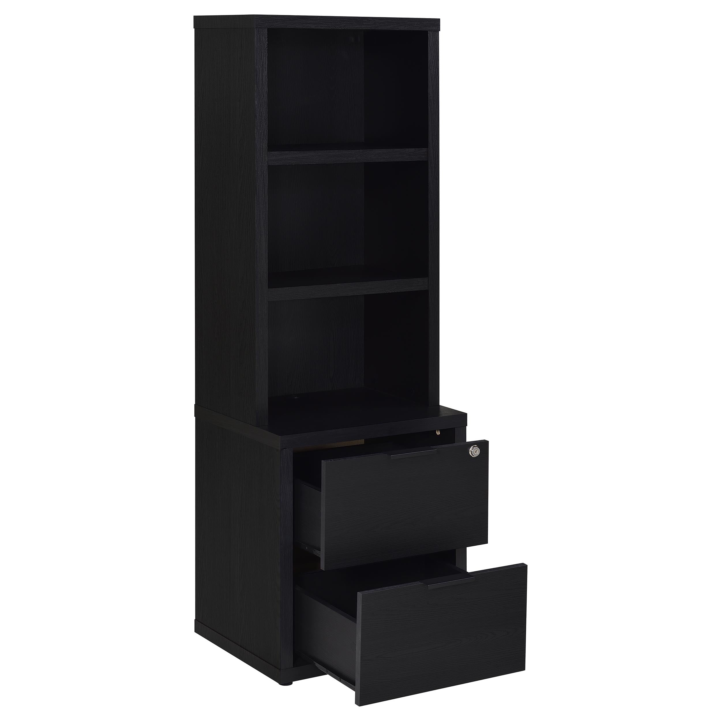 Westpark 3-piece Full Bedroom Set Bookcase Headboard Black — view 9
