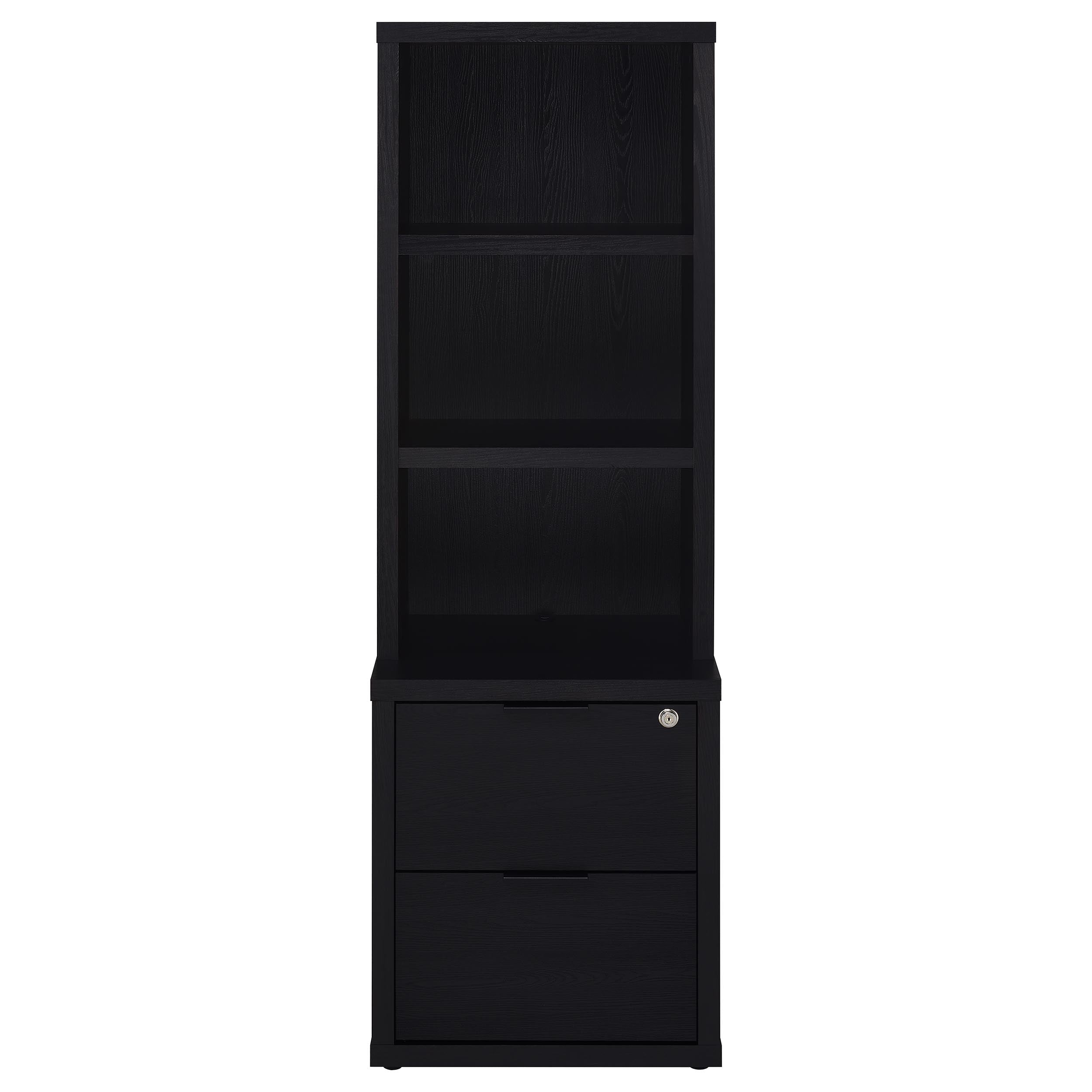 Westpark 3-piece Full Bedroom Set Bookcase Headboard Black — view 10