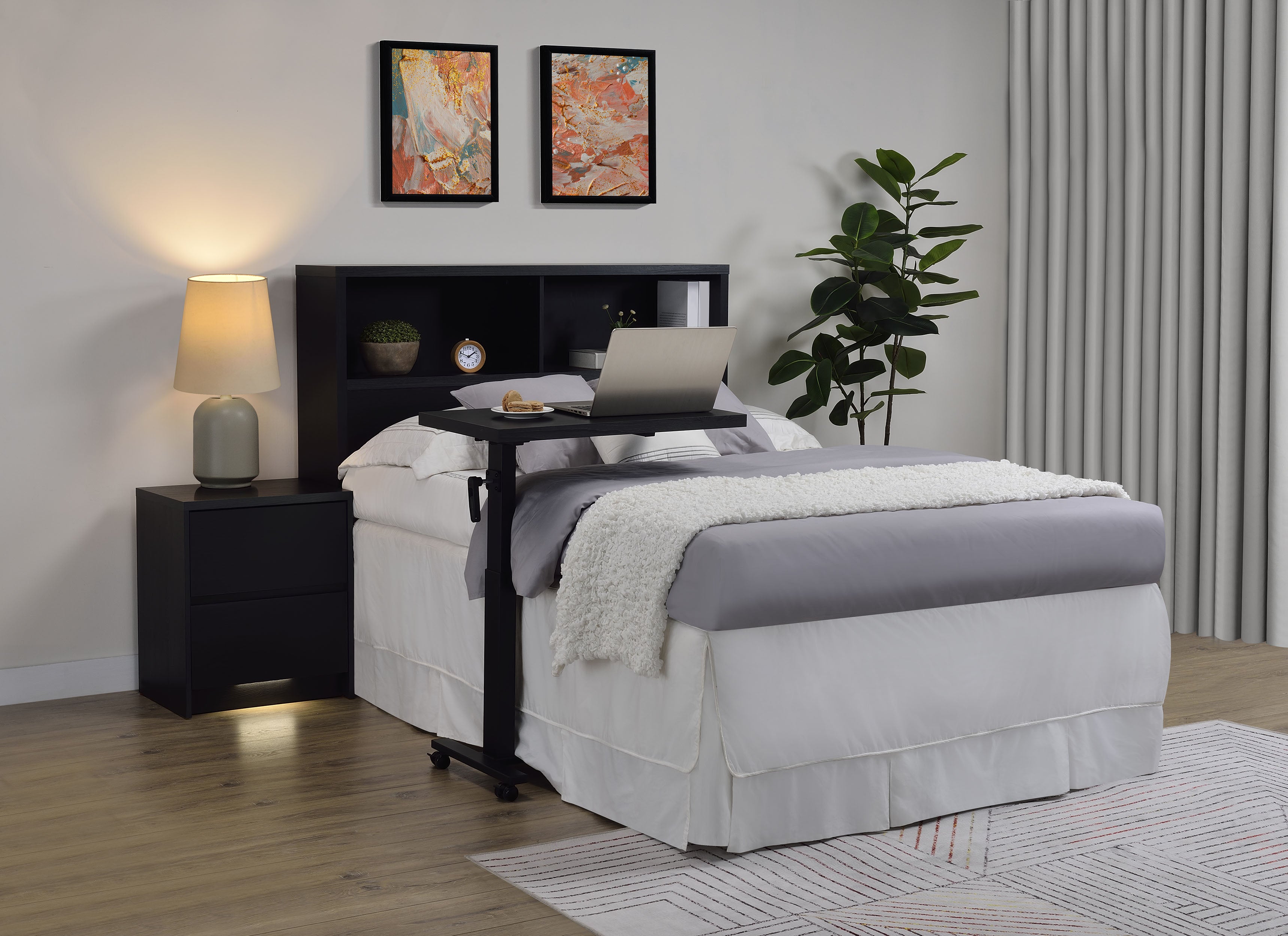 Westpark 49-inch Full Bookcase Headboard Black — view 10