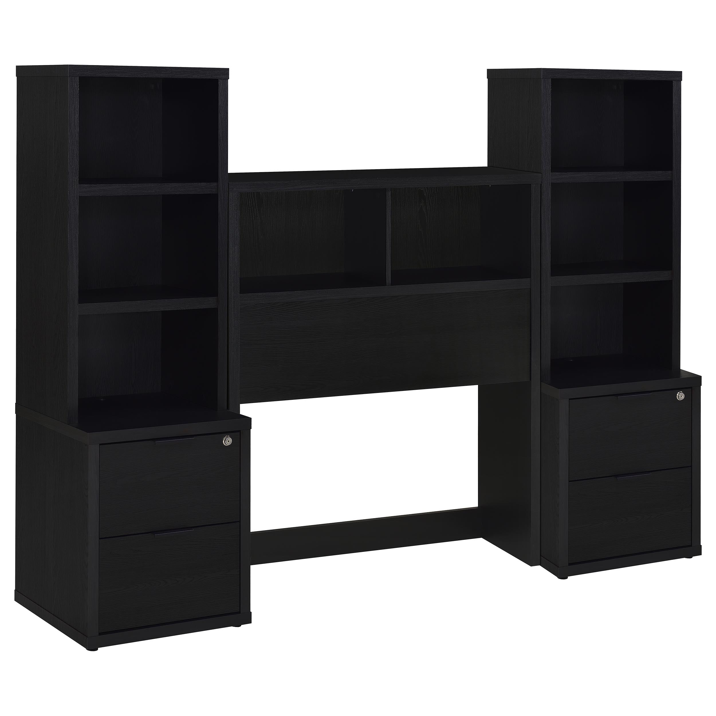 Westpark 3-piece Twin Bedroom Set Bookcase Headboard Black — view 2