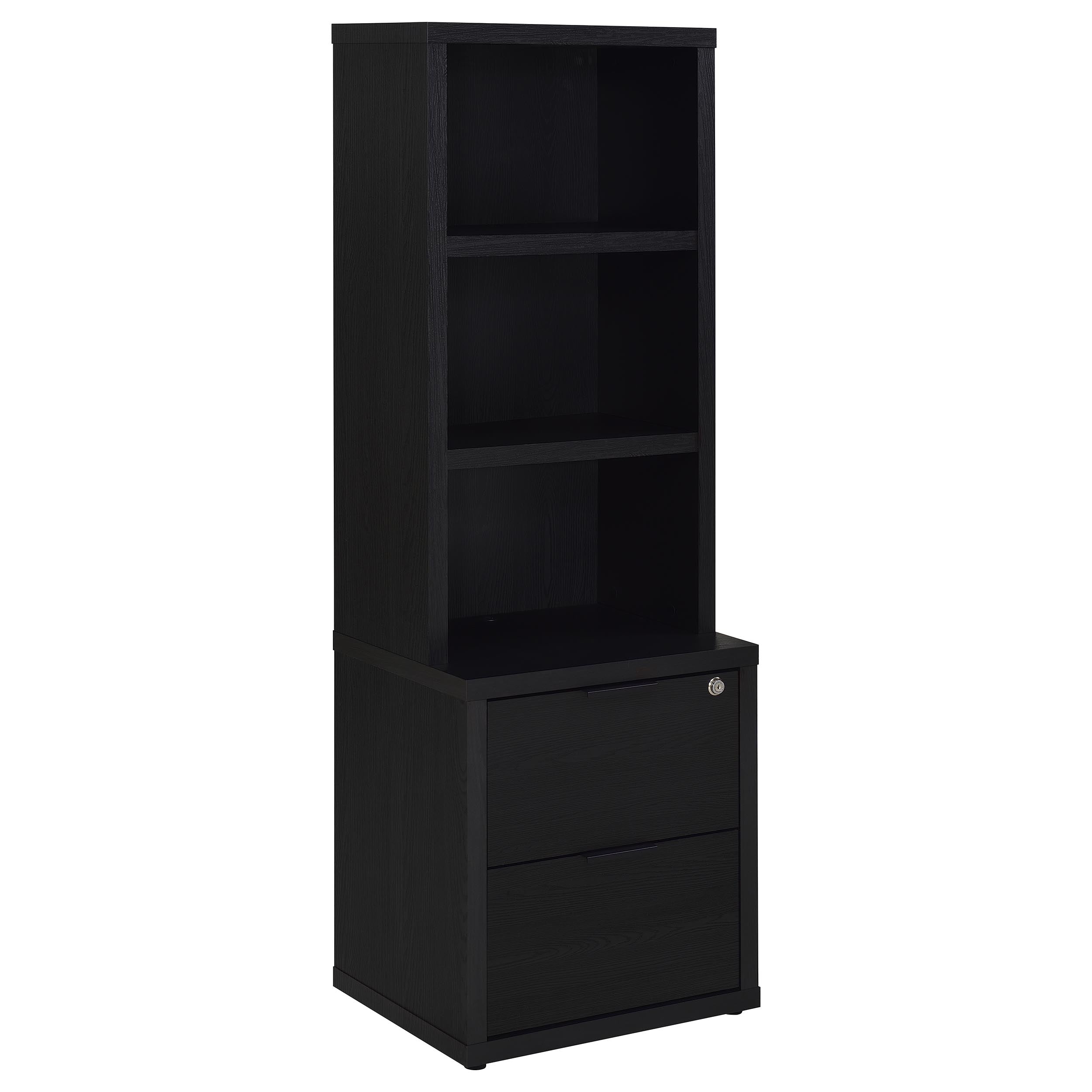 Westpark 3-piece Twin Bedroom Set Bookcase Headboard Black — view 8