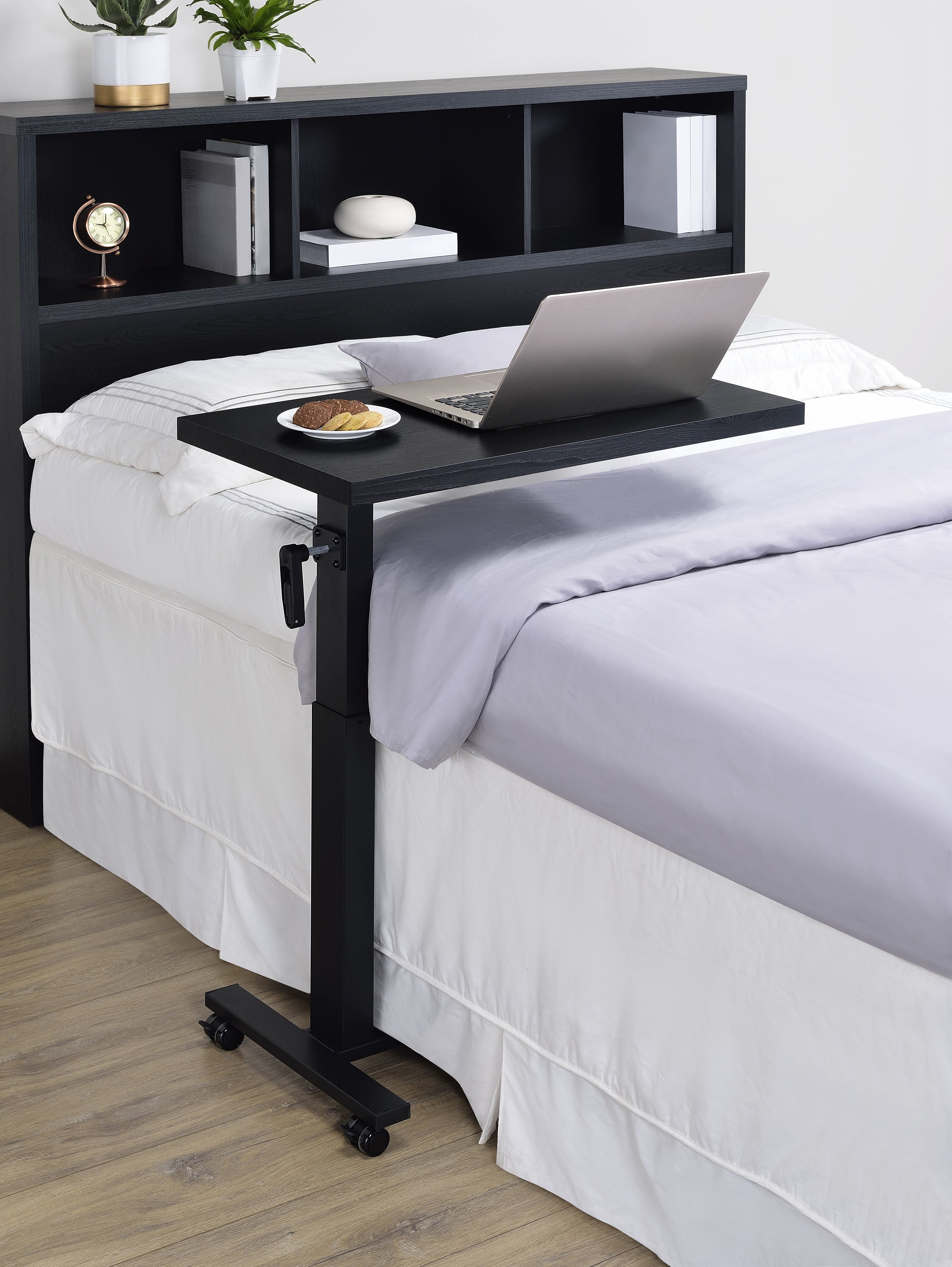 Westpark Height Adjustable Mobile Bedroom C-Table Black — view 2