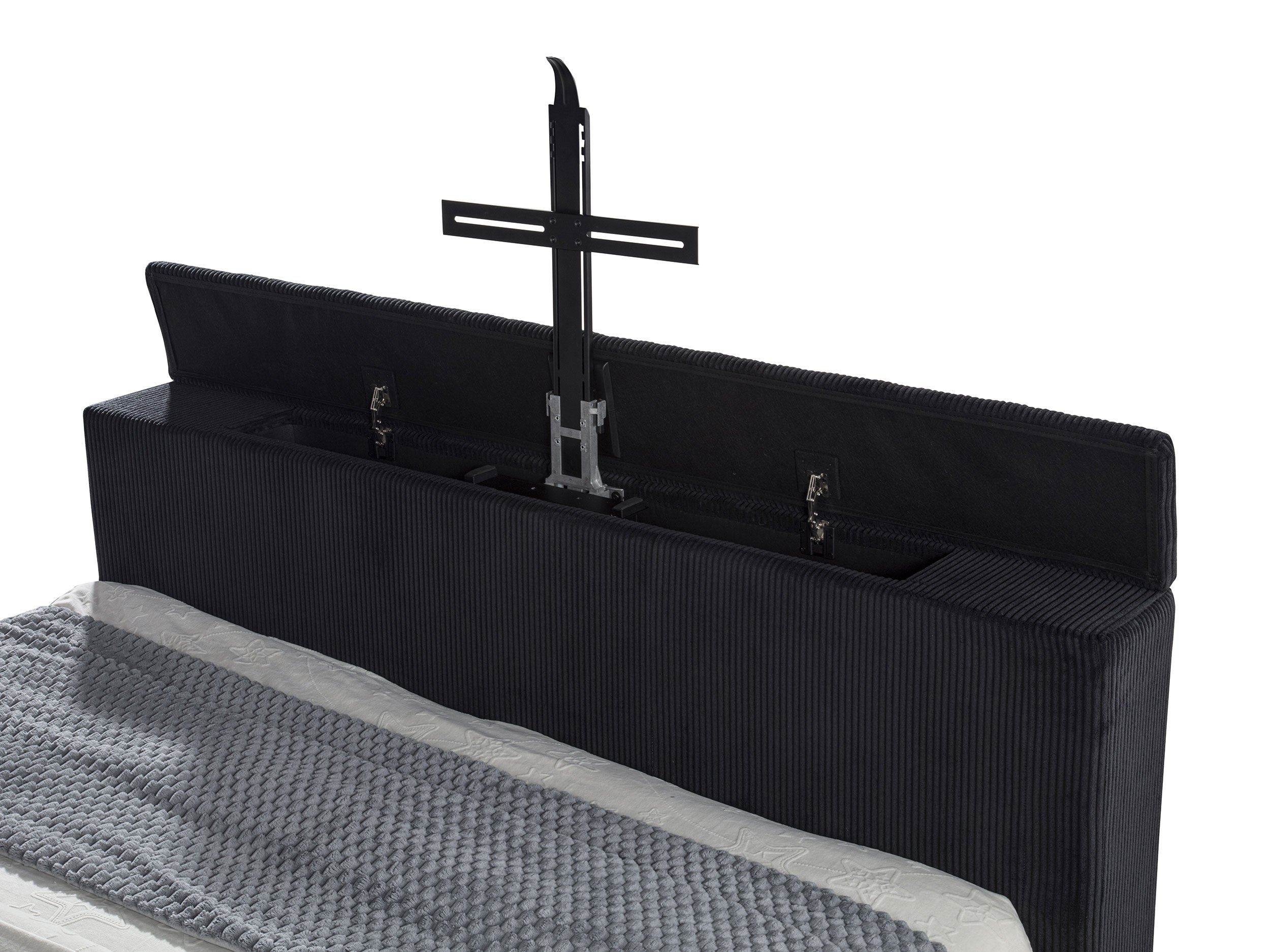 Tisdall California King Flame Visualizer TV Bed Black — view 11
