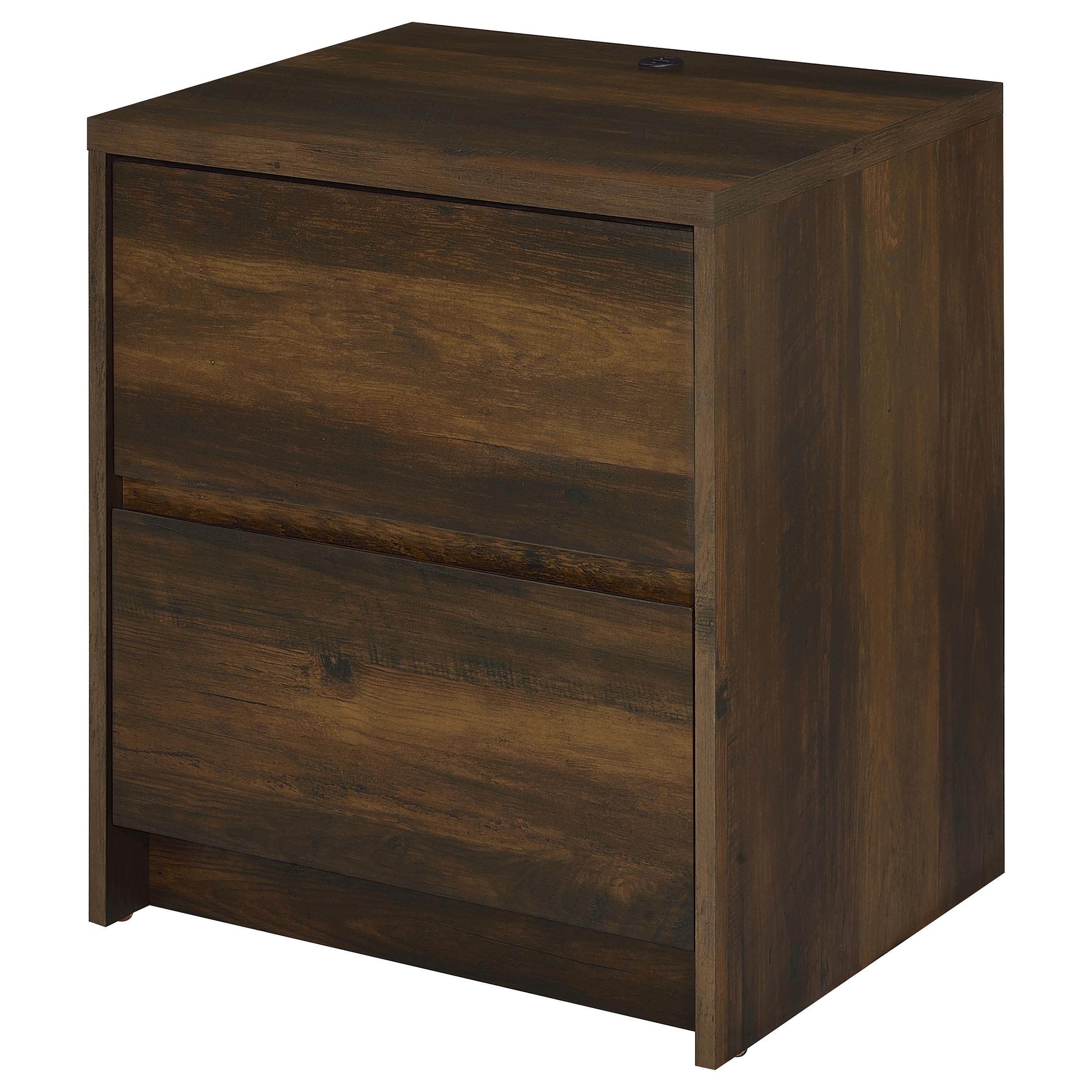 Westpark 2-drawer Nightstand LED Lights and USB Dark Pine — view 6