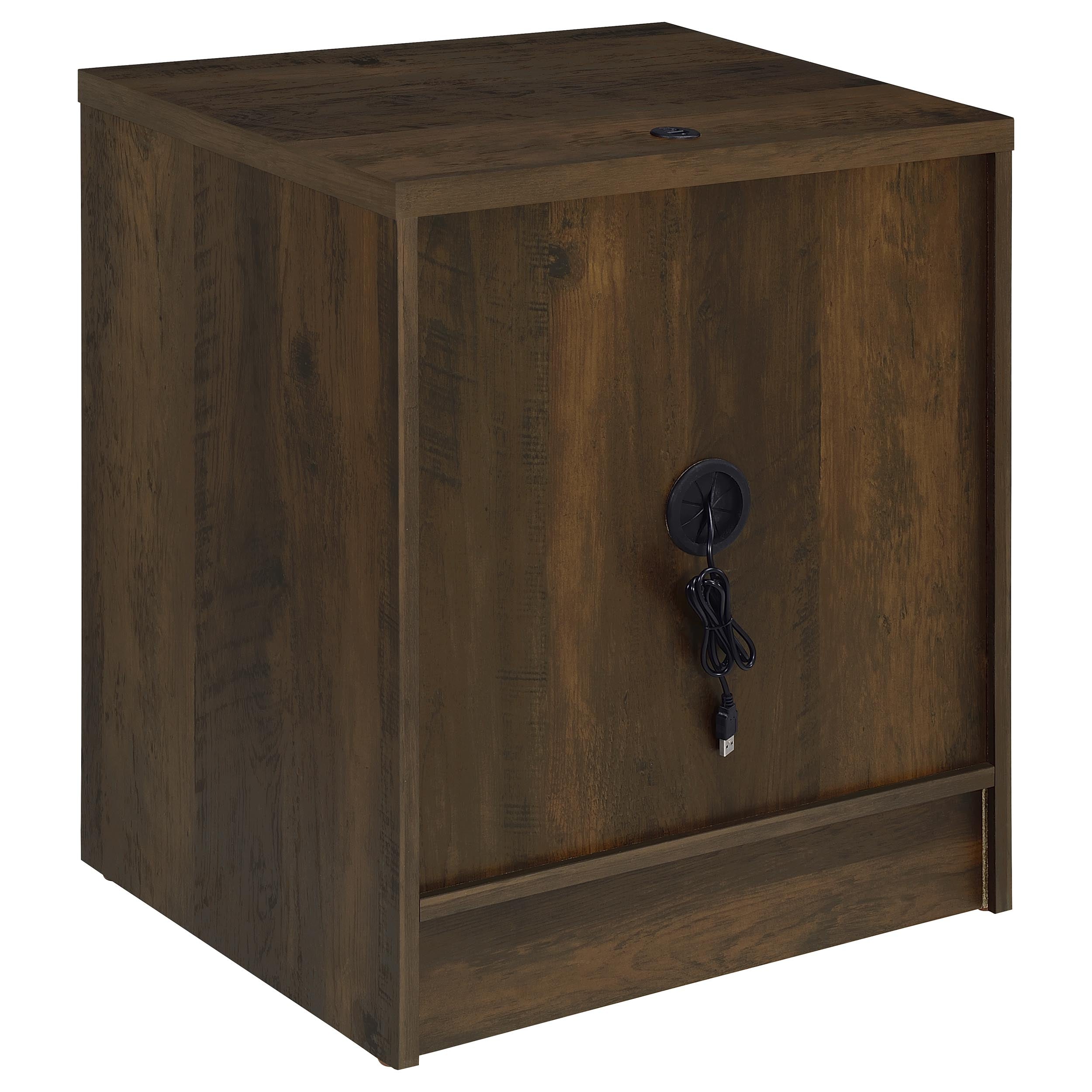 Westpark 2-drawer Nightstand LED Lights and USB Dark Pine — view 8