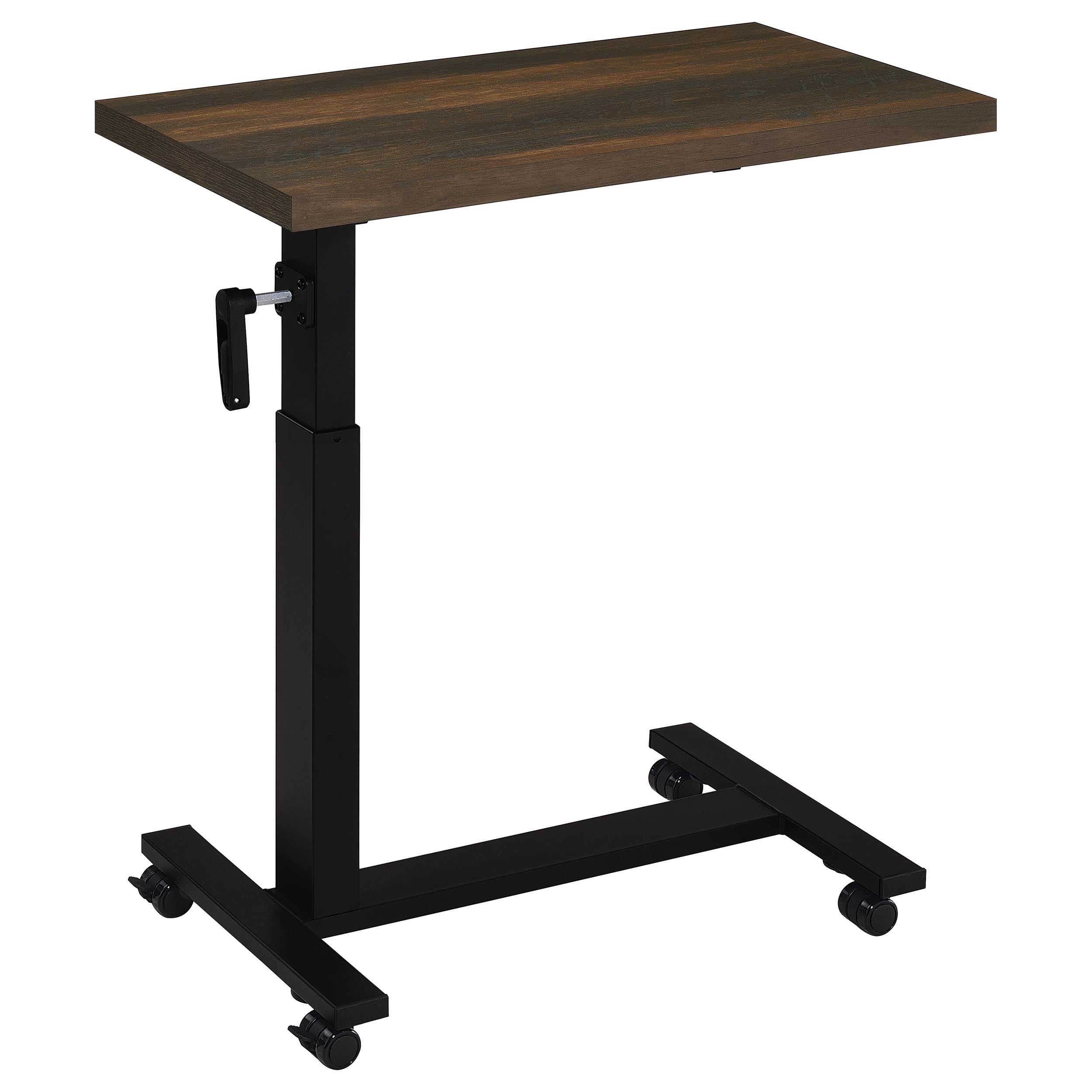 Westpark Height Adjustable Mobile Bedroom C-Table Dark Pine — view 4