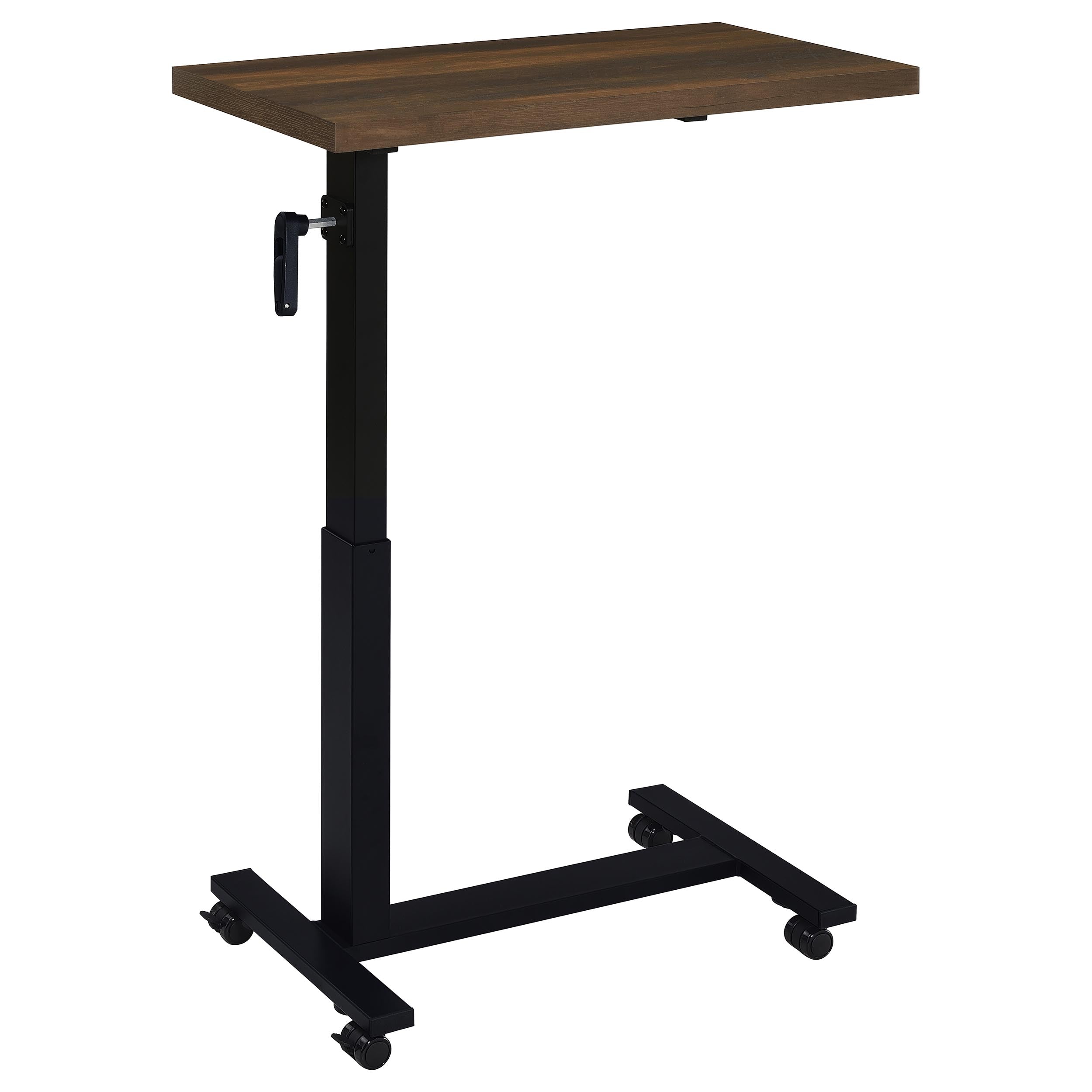 Westpark Height Adjustable Mobile Bedroom C-Table Dark Pine — view 5