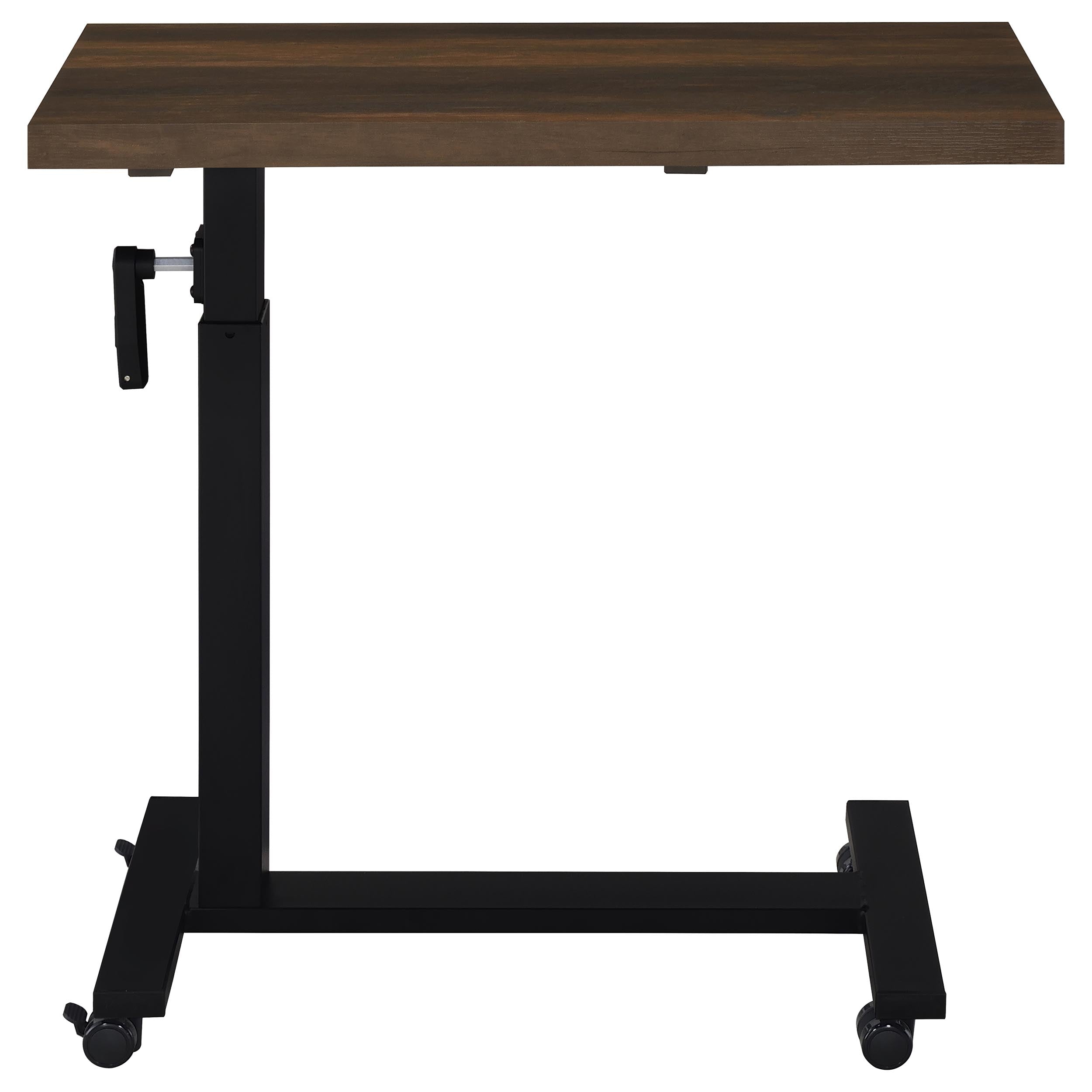 Westpark Height Adjustable Mobile Bedroom C-Table Dark Pine — view 6