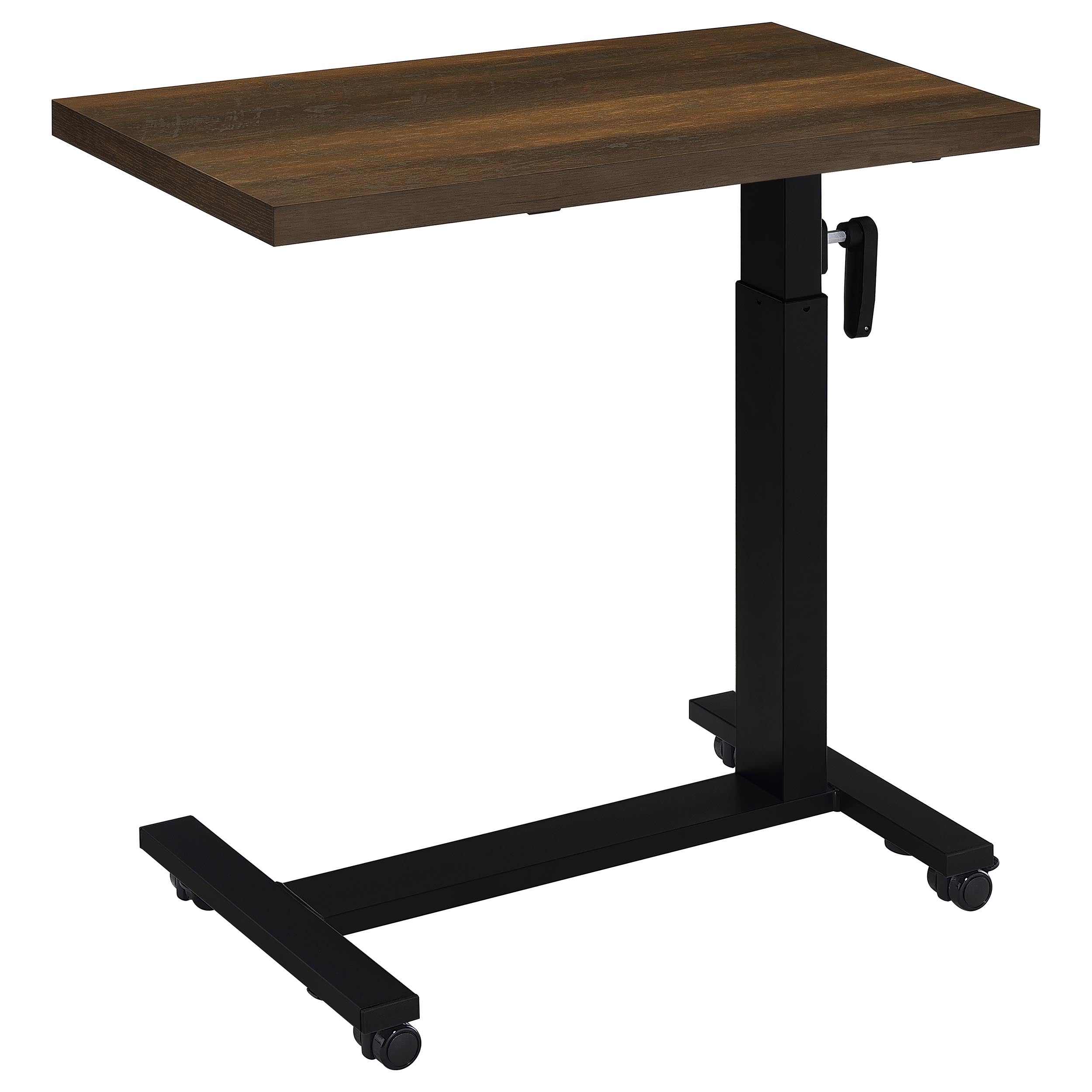 Westpark Height Adjustable Mobile Bedroom C-Table Dark Pine — view 9
