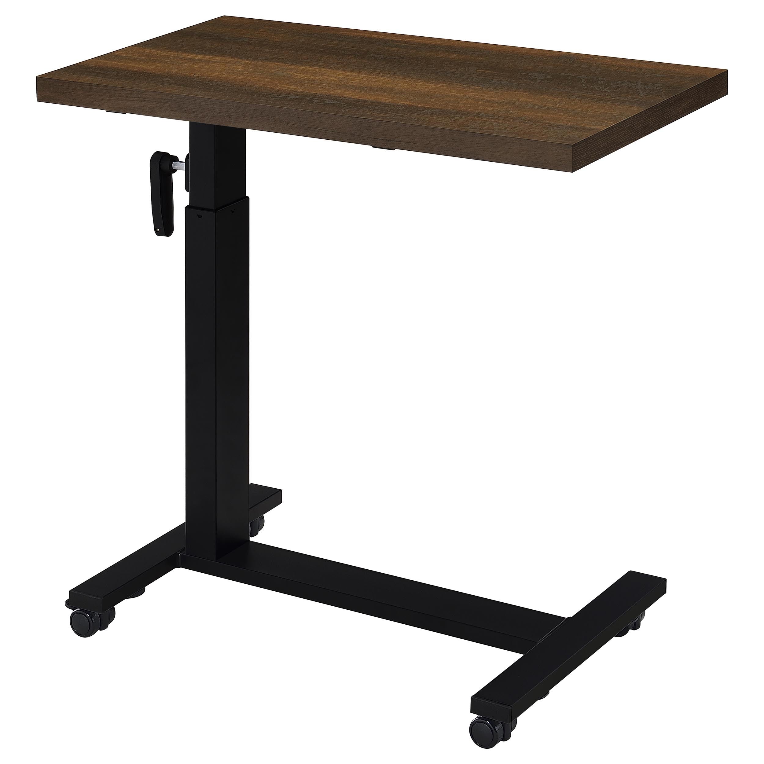 Westpark Height Adjustable Mobile Bedroom C-Table Dark Pine — view 10