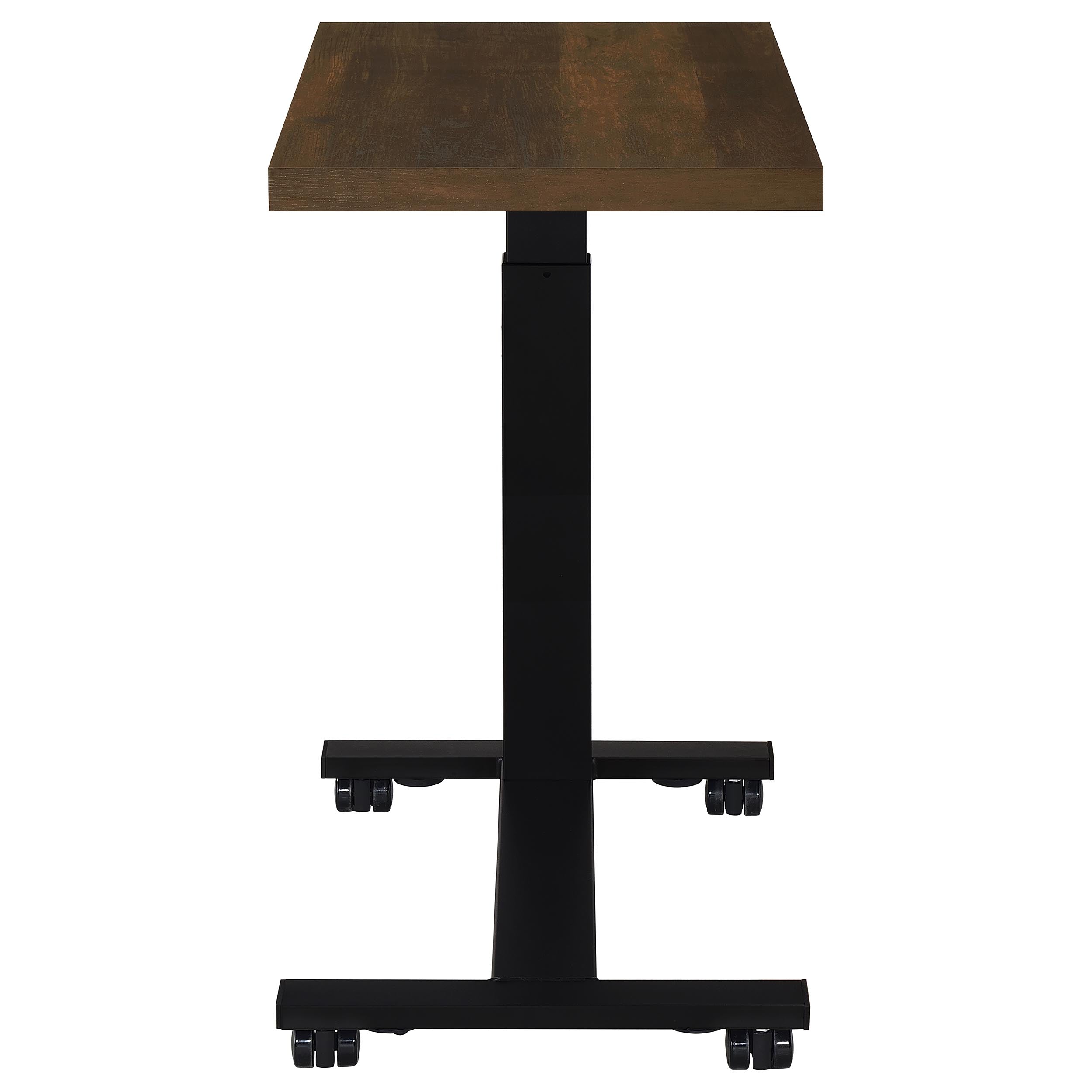 Westpark Height Adjustable Mobile Bedroom C-Table Dark Pine — view 11