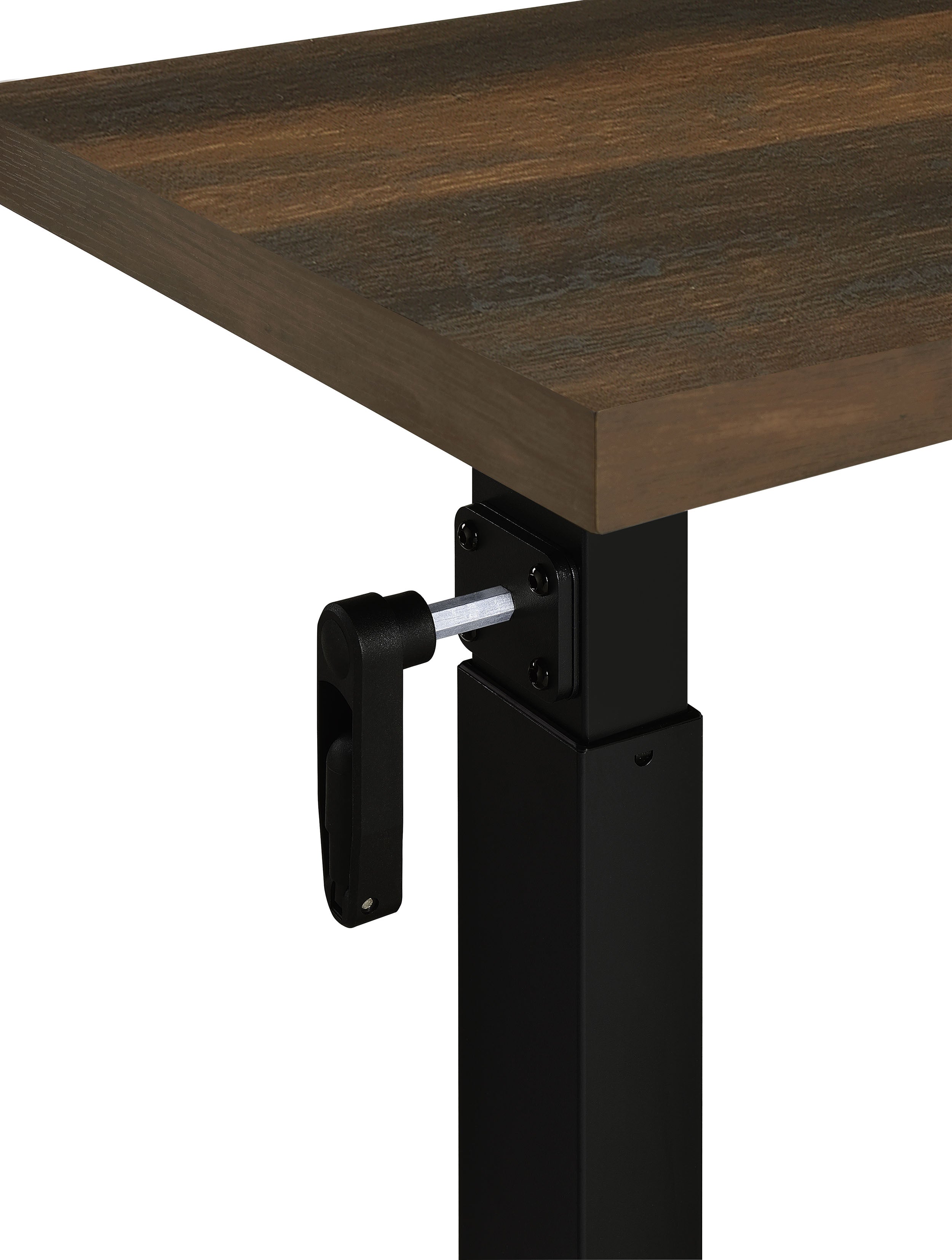 Westpark Height Adjustable Mobile Bedroom C-Table Dark Pine — view 12