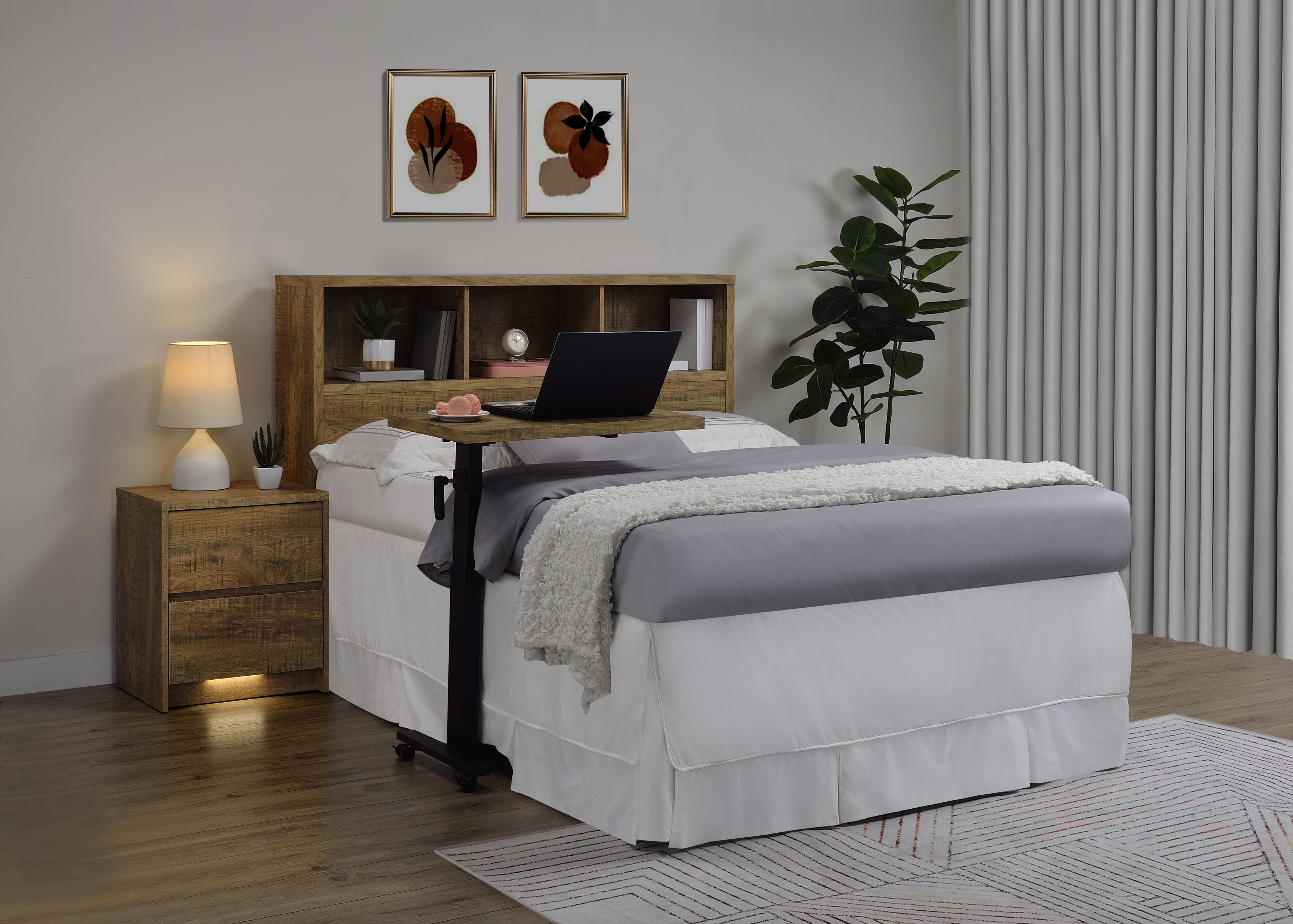 Westpark 49-inch Queen Bookcase Headboard Mango — view 10