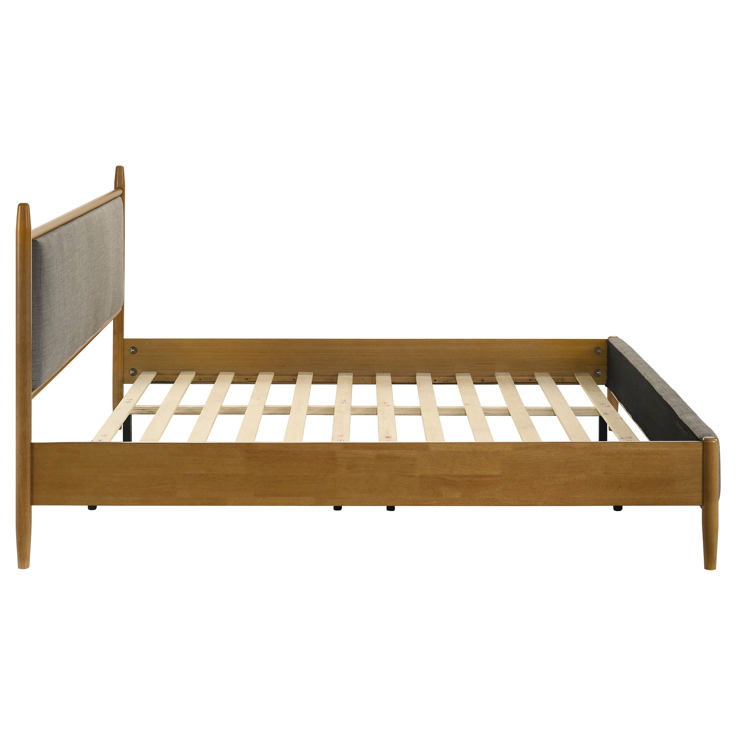 Mason 46-inch Eastern King Panel Platform Bed Light Brown — view 6