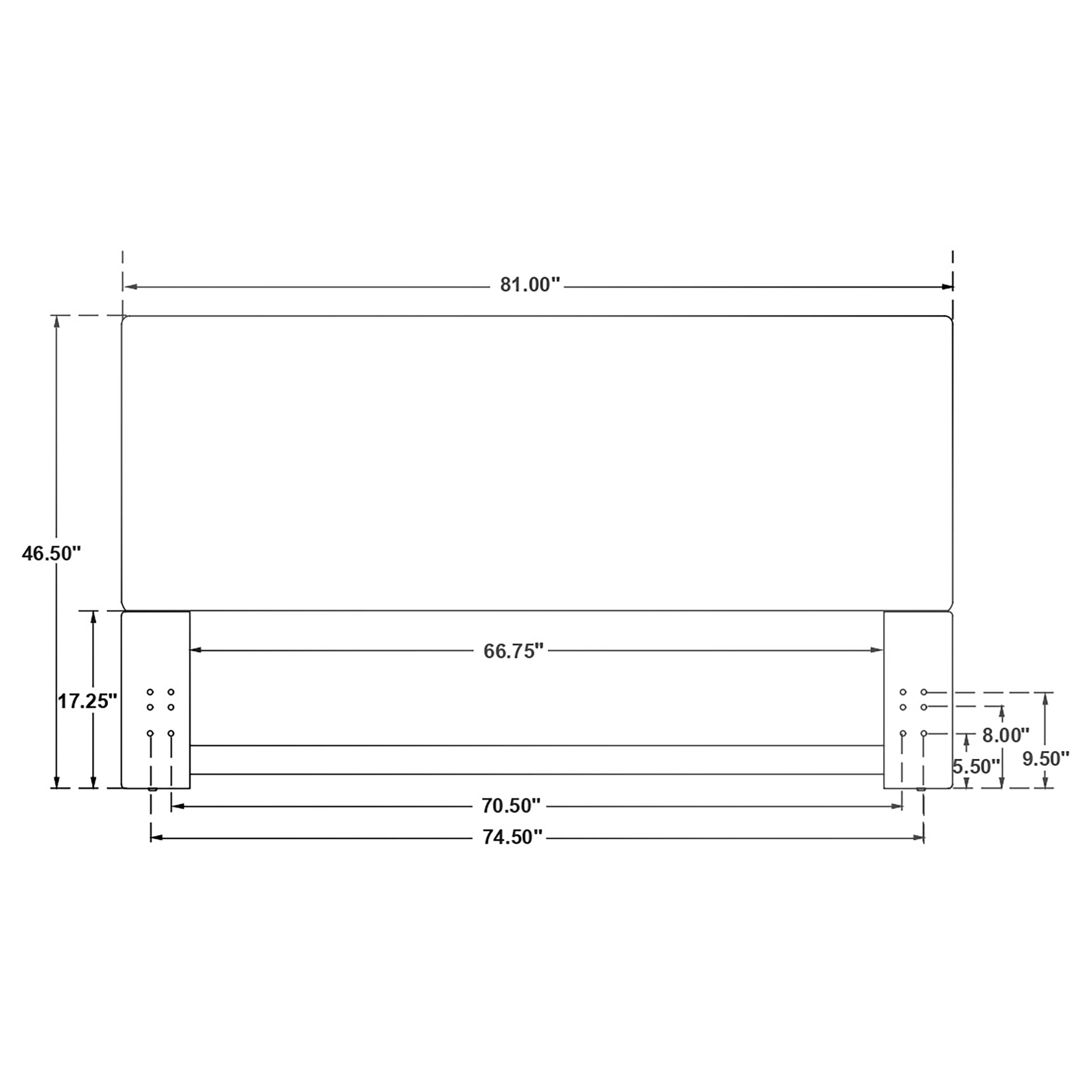 Izzy Upholstered King Panel Headboard Sand — view 8