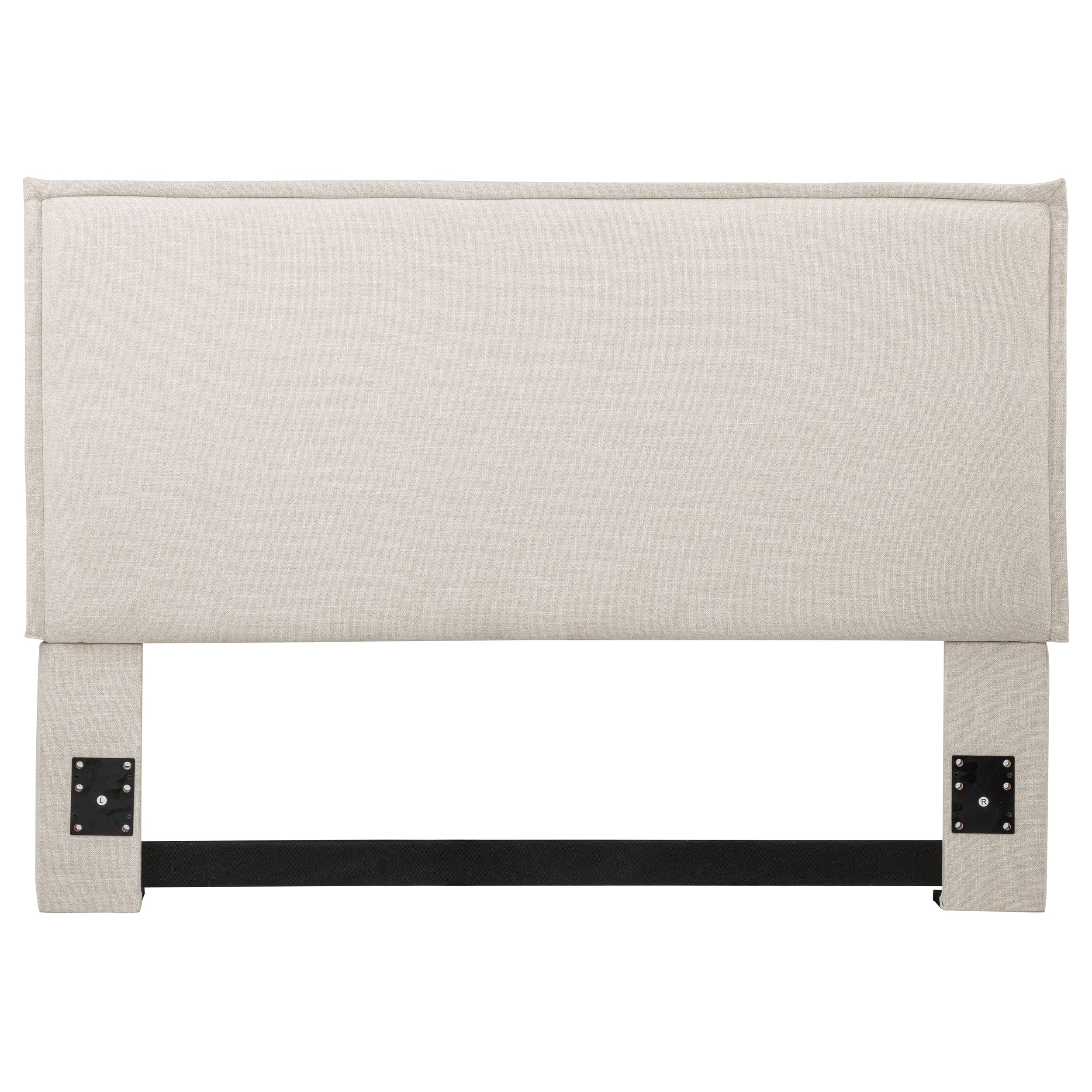 Izzy Upholstered Queen or Full Panel Headboard Sand — view 3