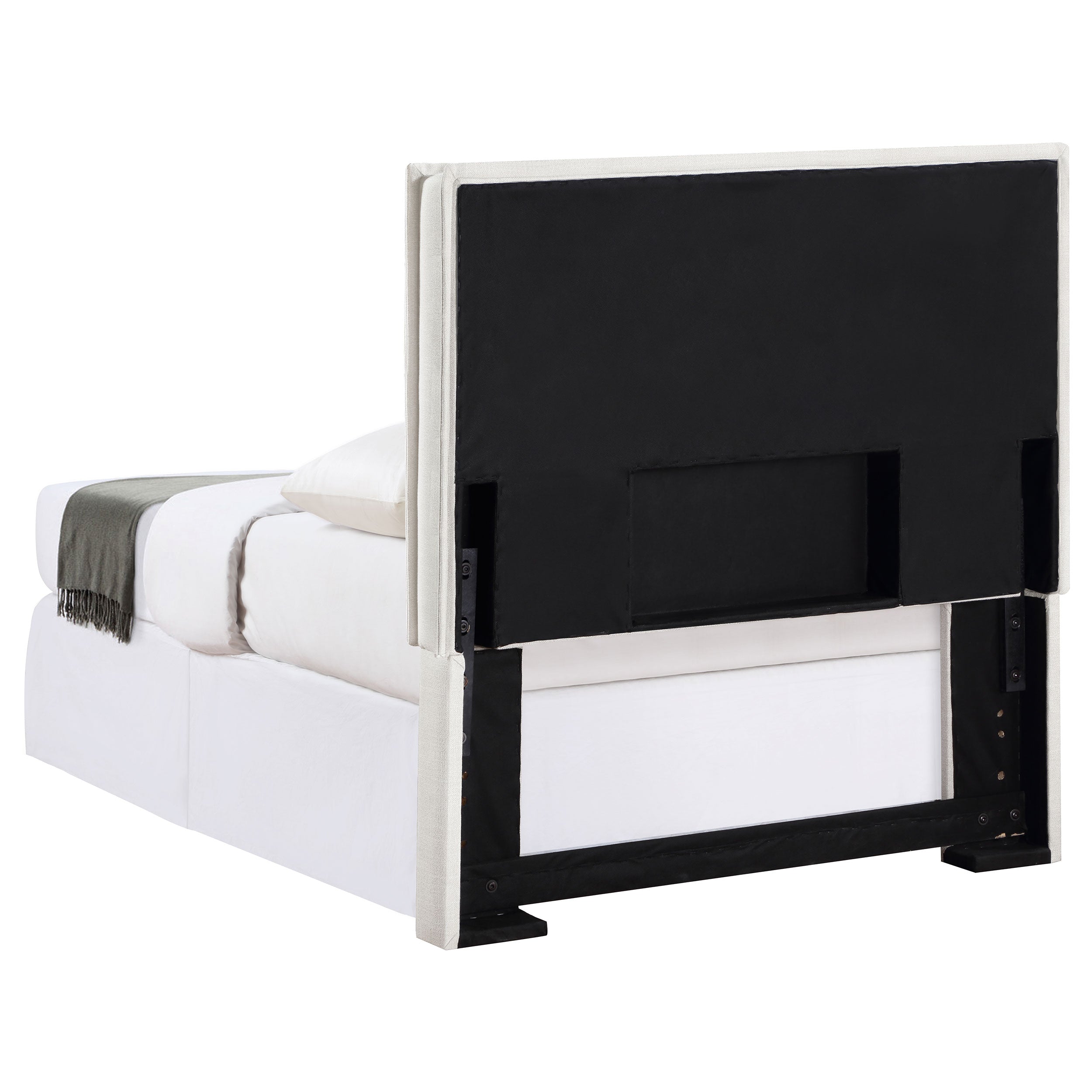 Izzy Upholstered Twin Panel Headboard Sand — view 4