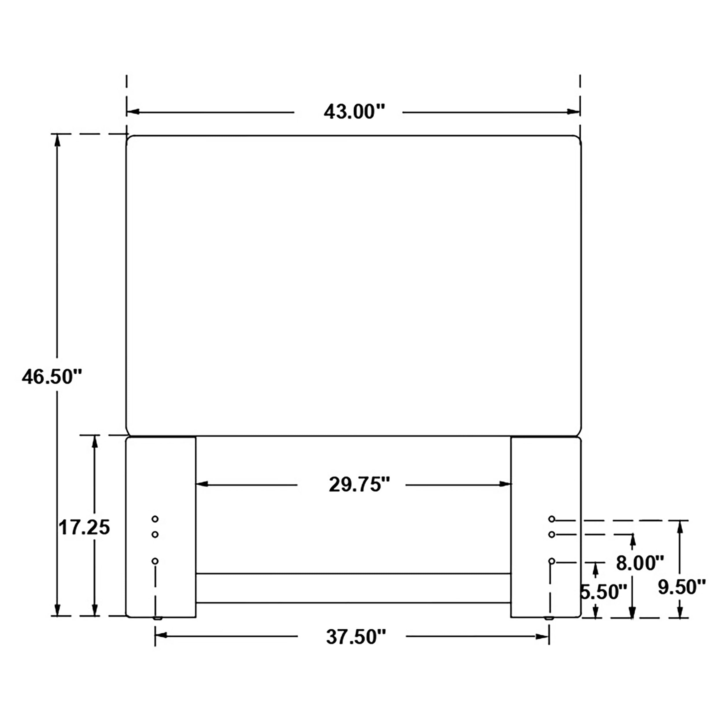 Izzy Upholstered Twin Panel Headboard Sand — view 8