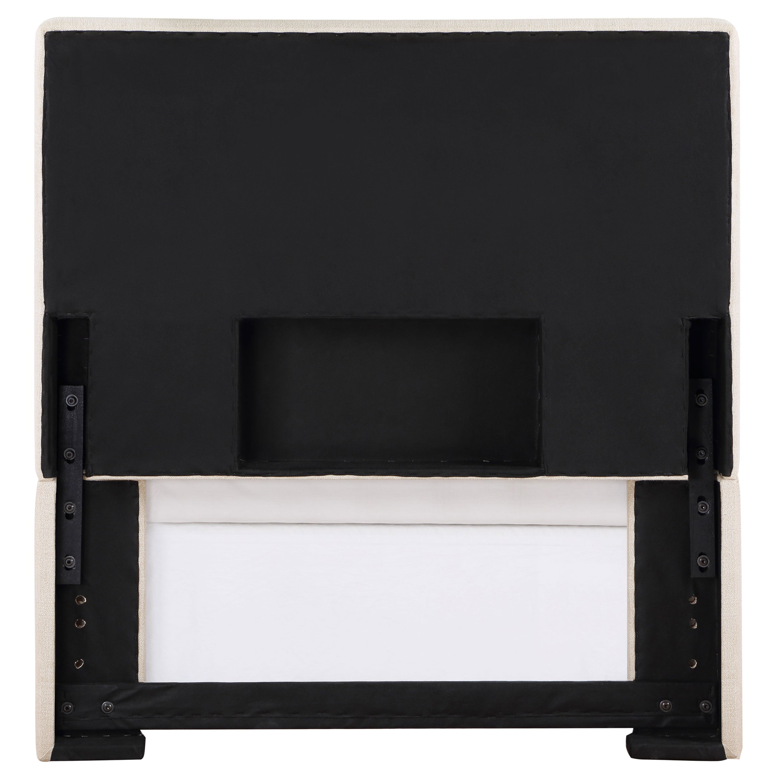 Kosmo Upholstered Twin Panel Headboard Sand — view 5