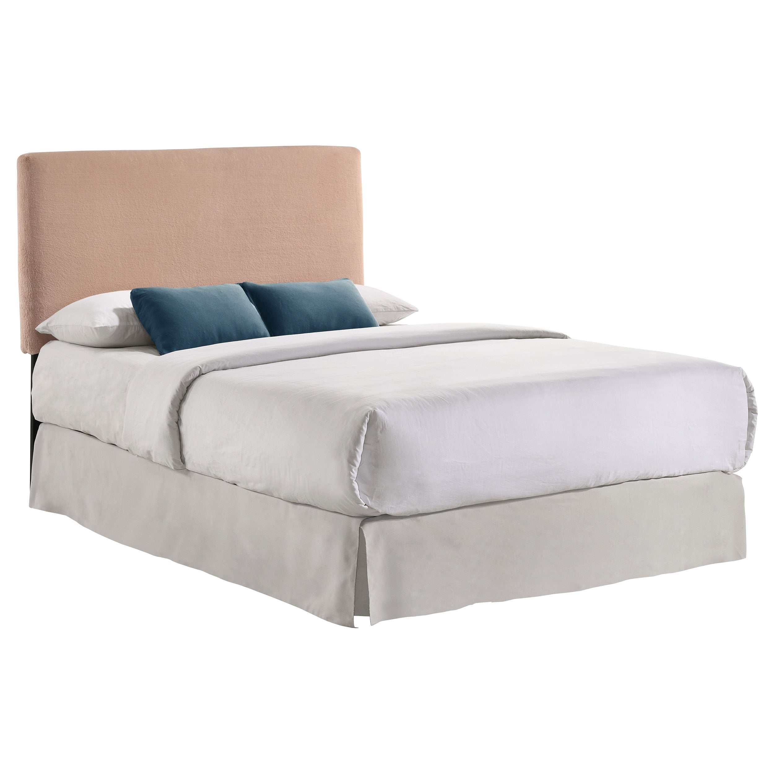 Gigi Upholstered Queen or Full Panel Headboard Blush — view 3