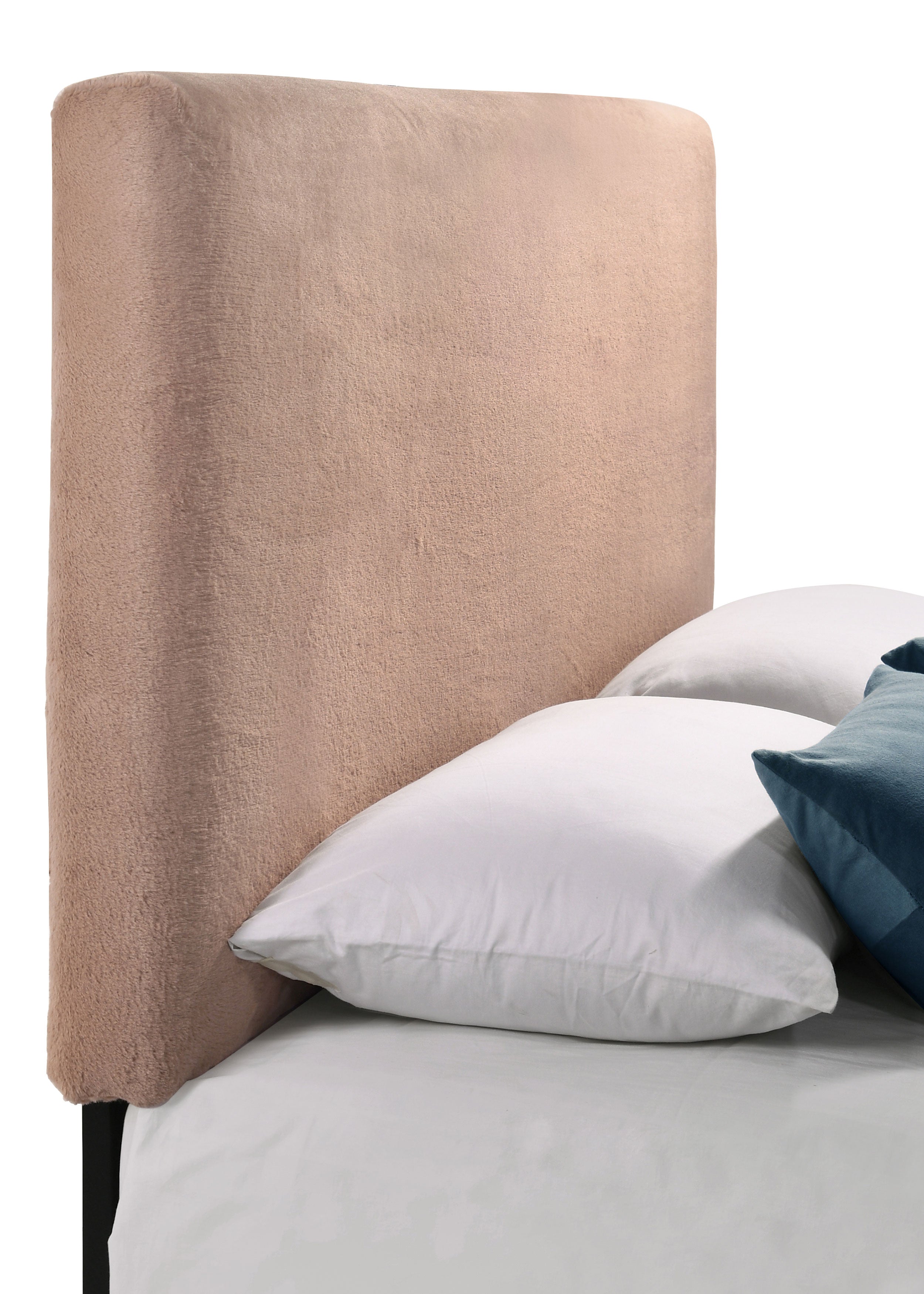Gigi Upholstered Queen or Full Panel Headboard Blush — view 5