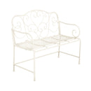 Sunnydaze - Outdoor Garden Bench - Matte White