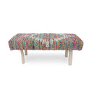 Prytania - Boho Handmade Fabric Upholstered Bench