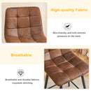 Bar Chair Set Comfortable With Metal Legs And Ergonomic Design