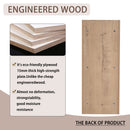 Modern Wall Mounted Bathroom Vanity With Sink And Storage Rack Soft Close Doors Plywood - Imitative Oak