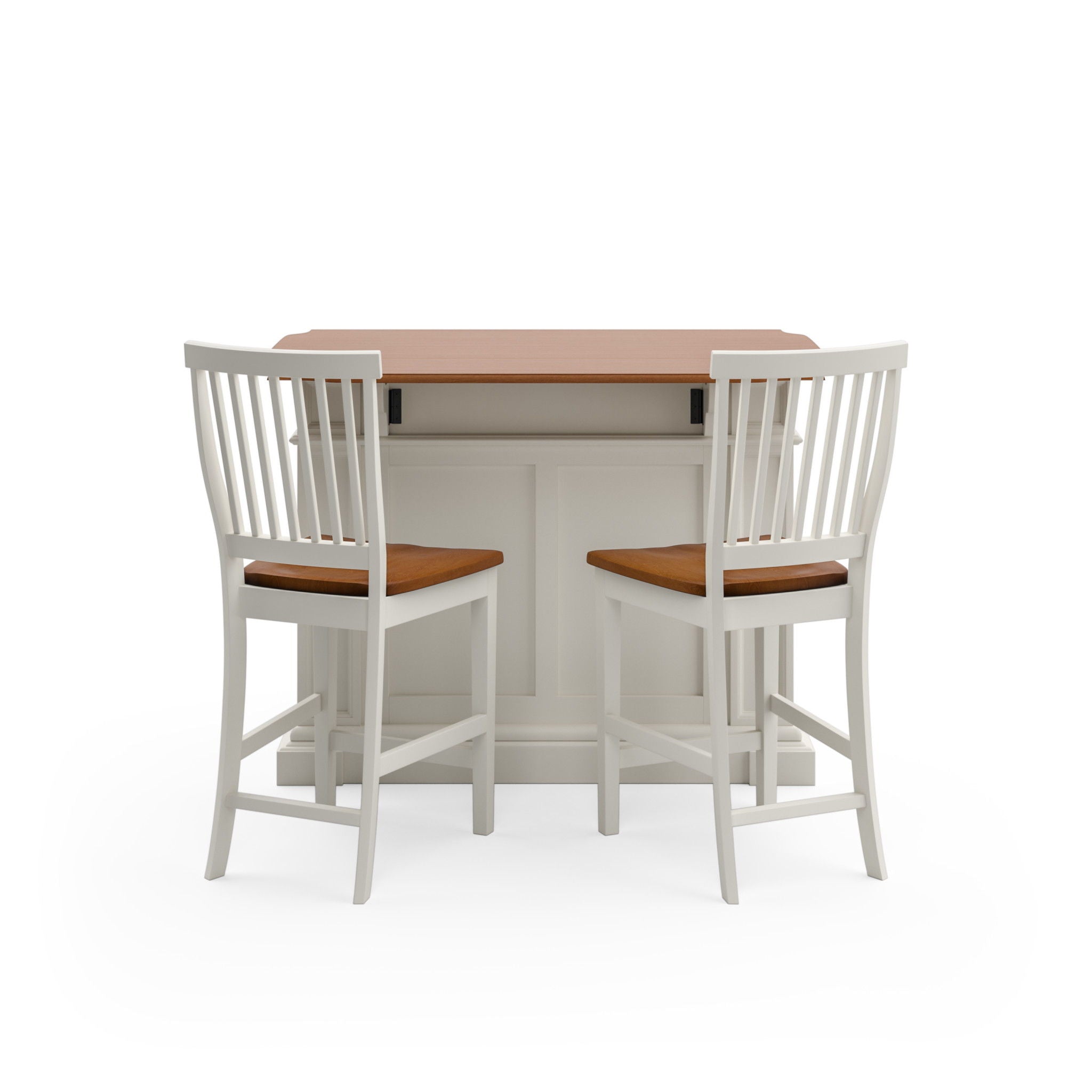 Americana - Kitchen Island Set - White - Atlantic Fine Furniture Melbourne FL