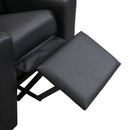 Sally Deluxe Kids Recliner Chair With Cup Holder - Black