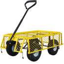 Heavy Duty Steel Garden Cart With Mesh Sides