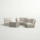 Stylish Modular Wicker Patio Seating Group