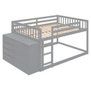 Bunk Bed With 4 Drawers And 3 Shelves